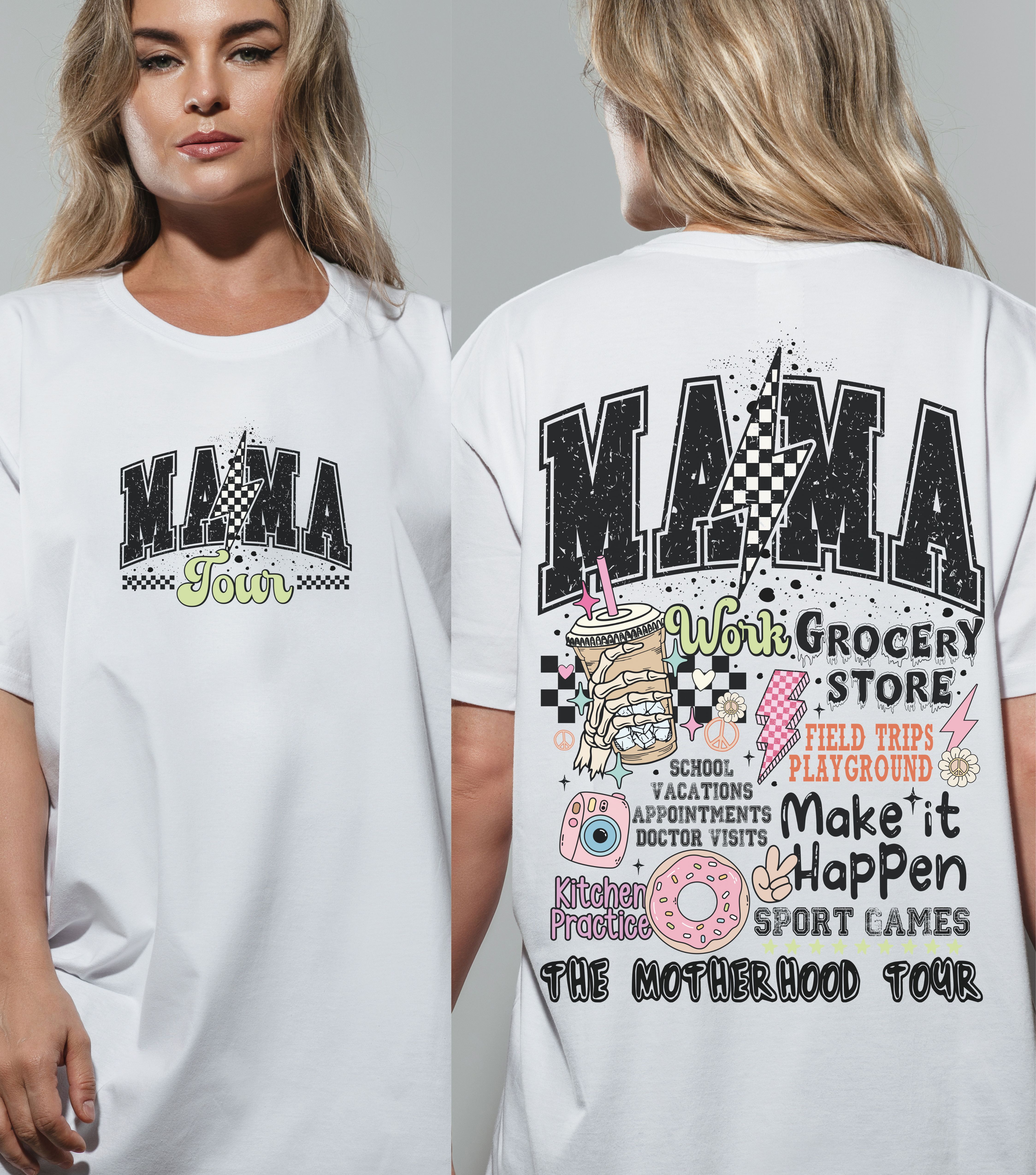 Mama Tour T‑Shirt — Vintage Road Trip Graphic Tee (Make It Happen)