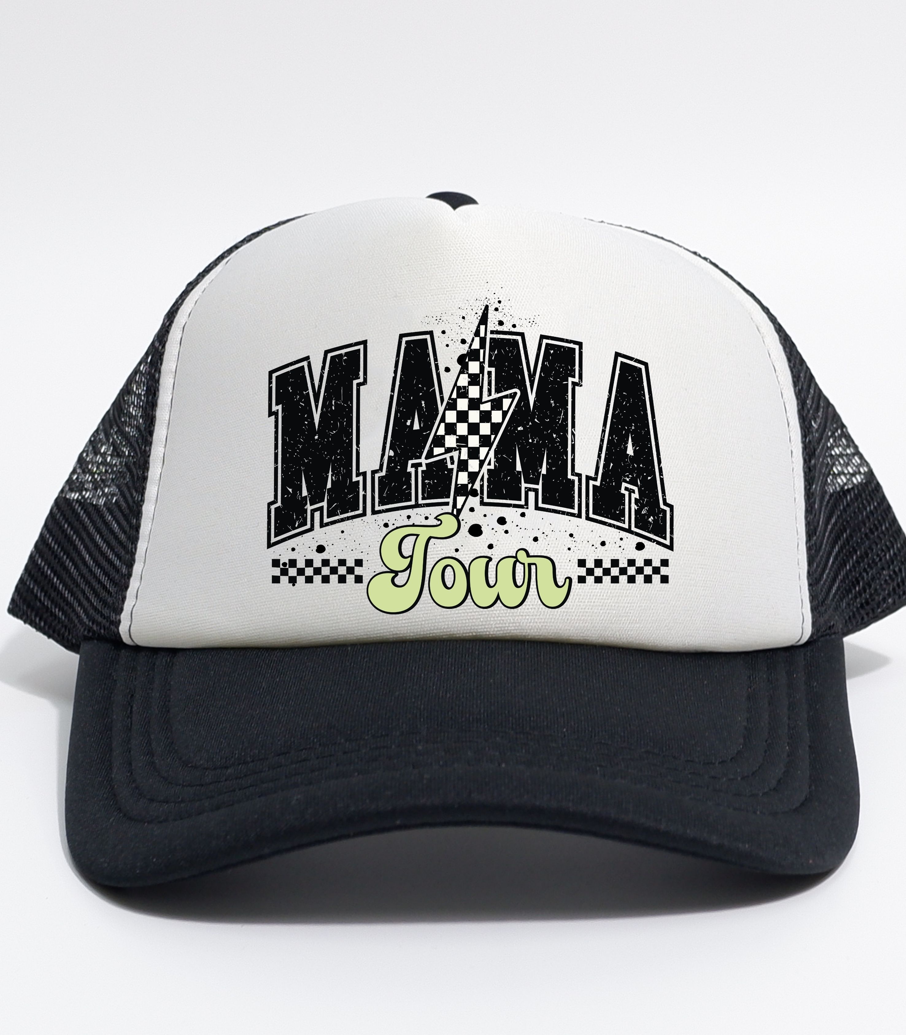 Mama Tour Trucker Cap — Retro Racing Mom Hat product thumbnail image