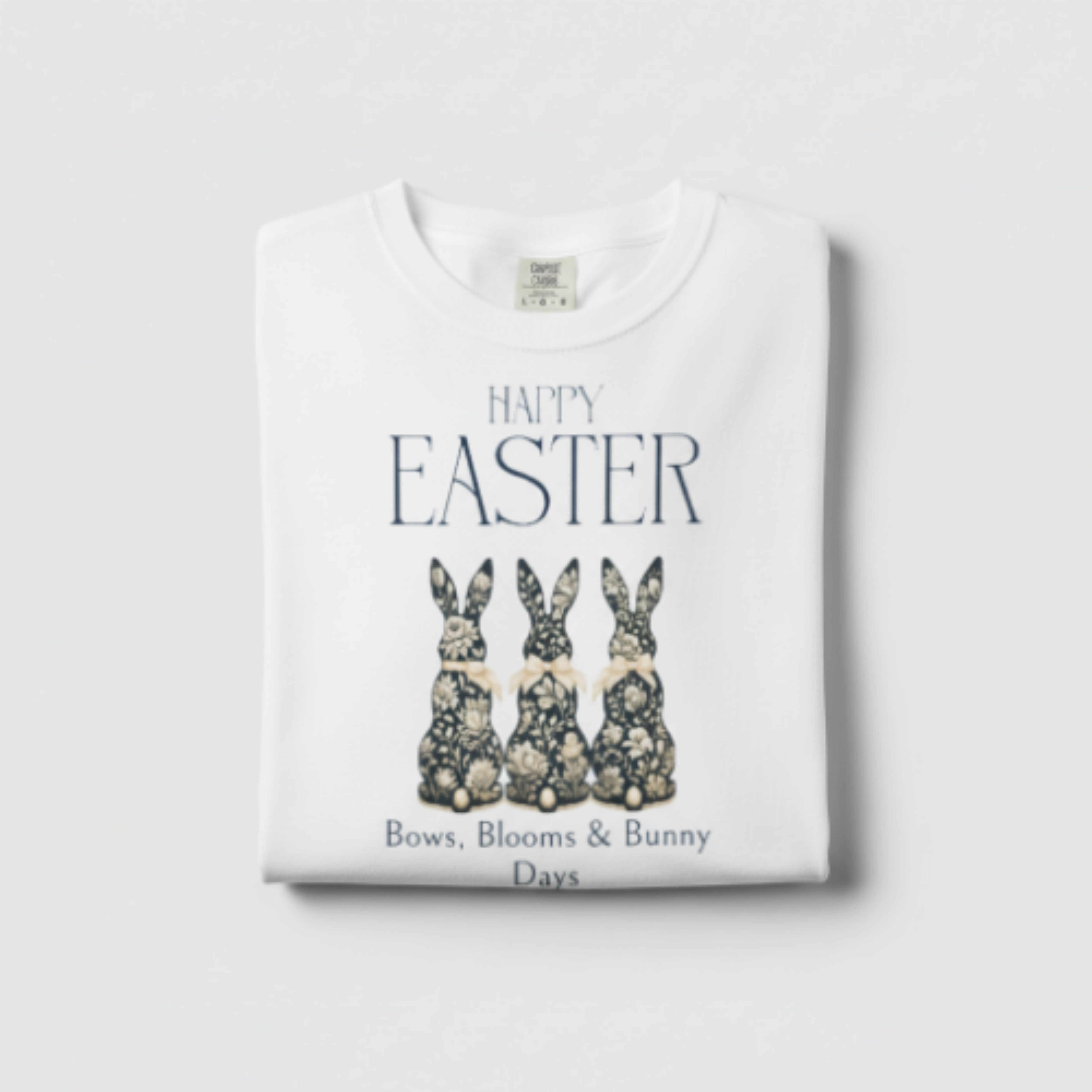 Easter Bunny Floral T-Shirt — “Happy Easter: Bows, Blooms & Bunny Days” product thumbnail image Easter Bunny Floral T-Shirt — “Happy Easter: Bows, Blooms & Bunny Days” product thumbnail image