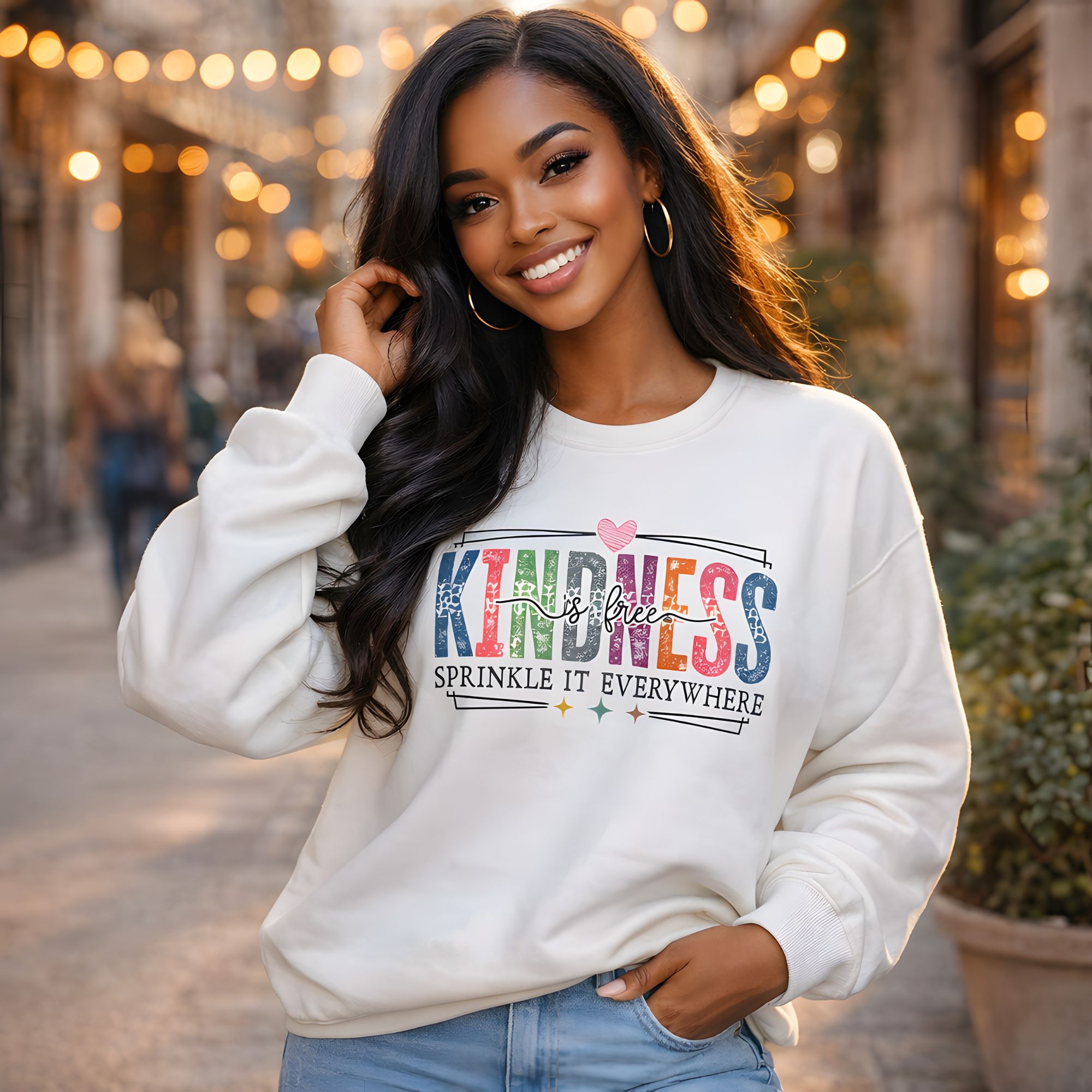 Kindness Sprinkle It Everywhere Sweatshirt product thumbnail image Kindness Sprinkle It Everywhere Sweatshirt product thumbnail image