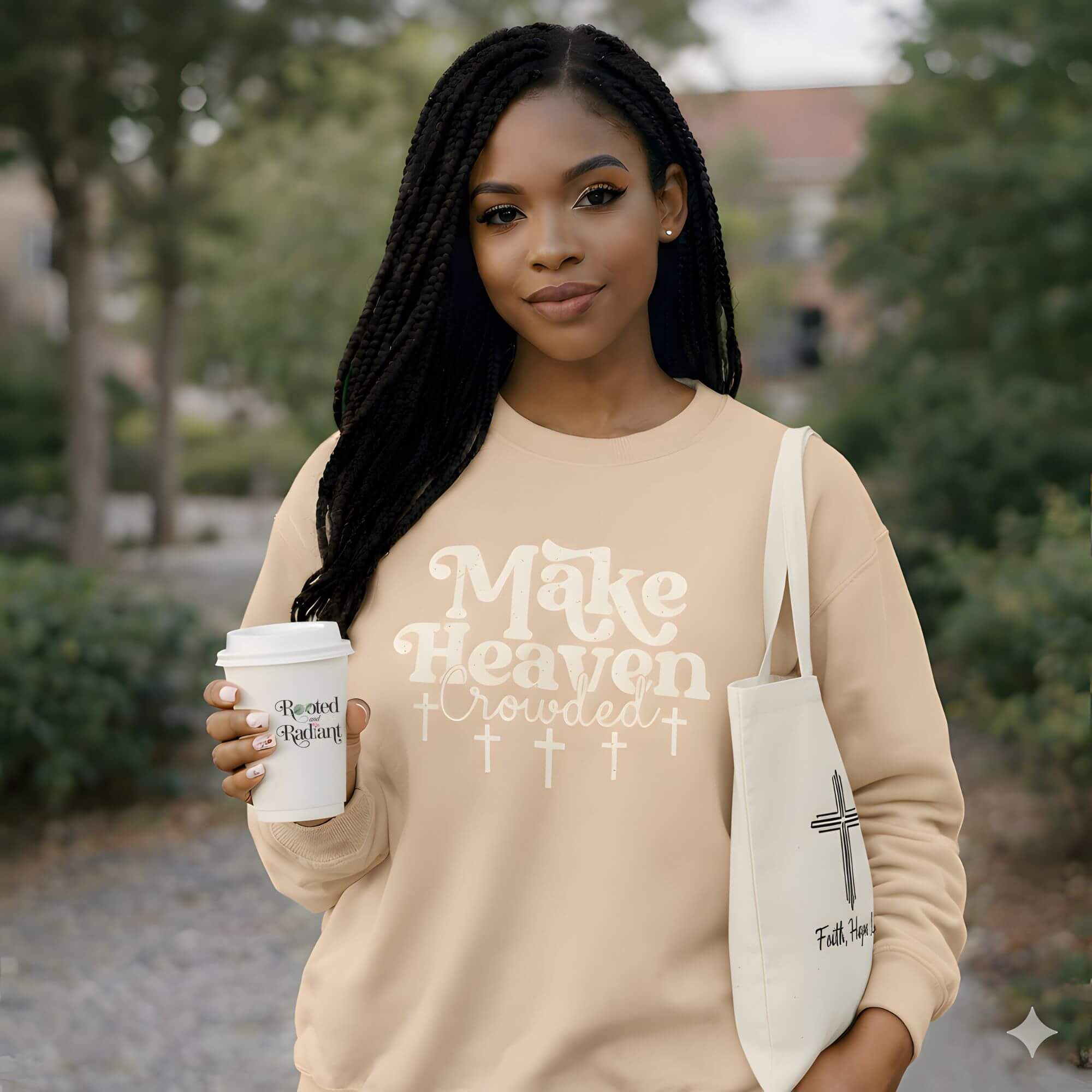 Make Heaven Crowded Sweatshirt product thumbnail image Make Heaven Crowded Sweatshirt product thumbnail image