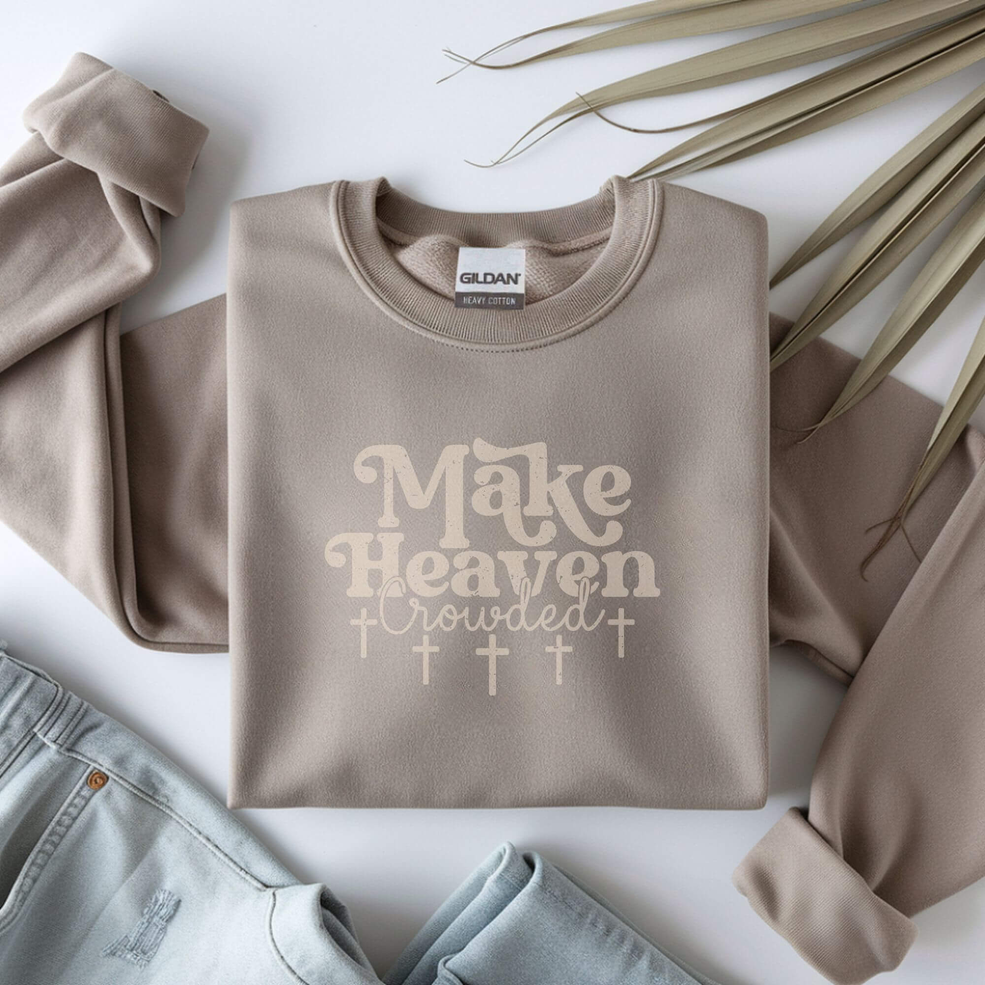 Make Heaven Crowded Sweatshirt product thumbnail image Make Heaven Crowded Sweatshirt product thumbnail image