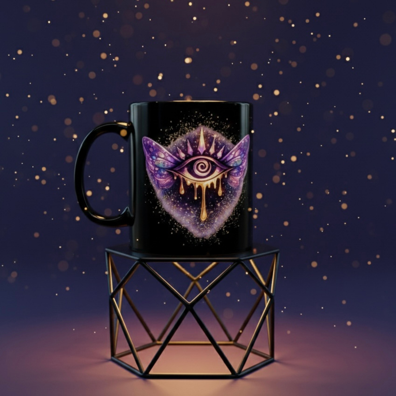"Mystic Eye Collection" Mug — Psychedelic Dripping Galaxy Coffee Cup product thumbnail image