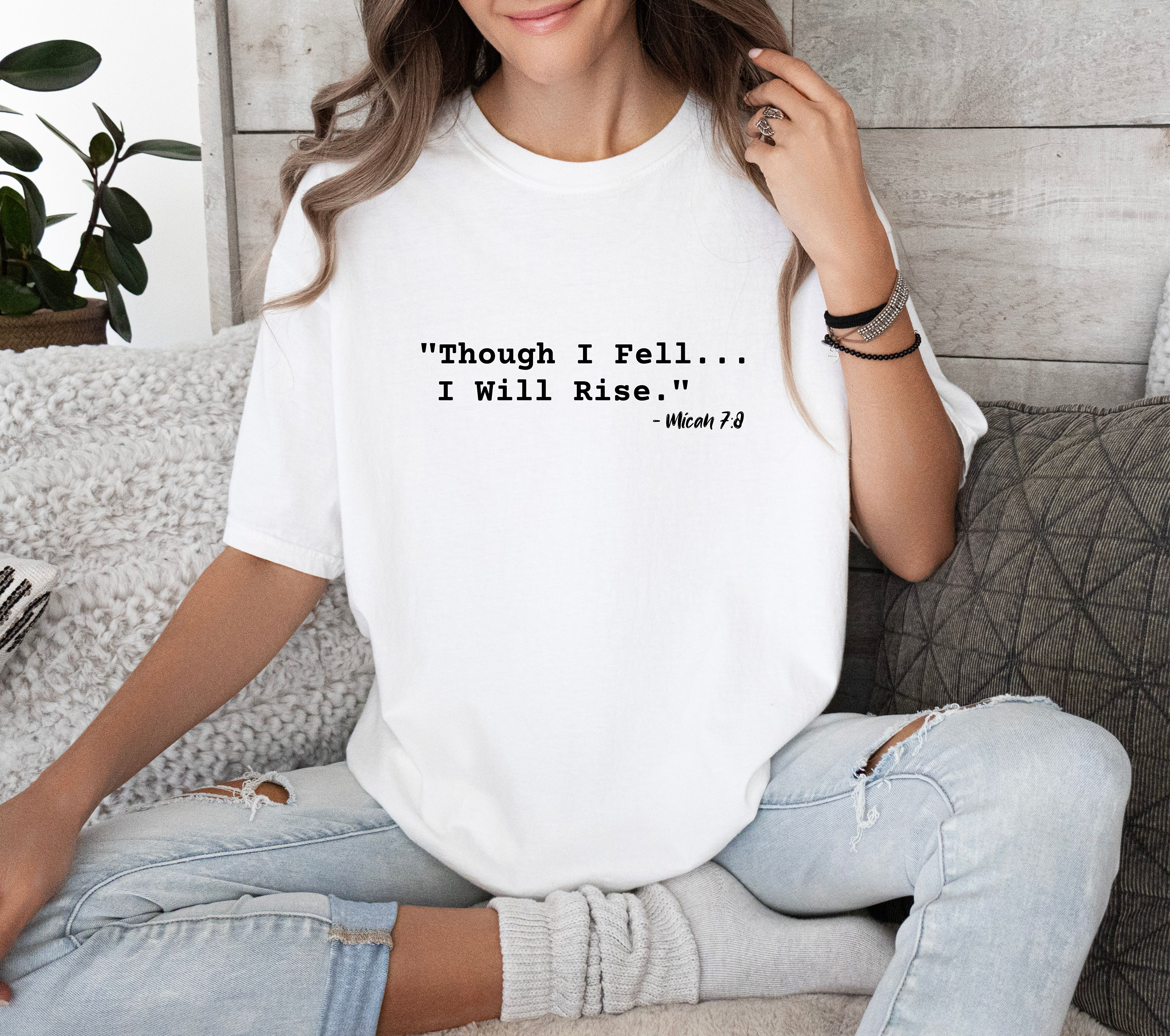 Though I Fell I Will Rise - Comfort Colors C1717 Unisex Garment-Dyed T-shirt product thumbnail image