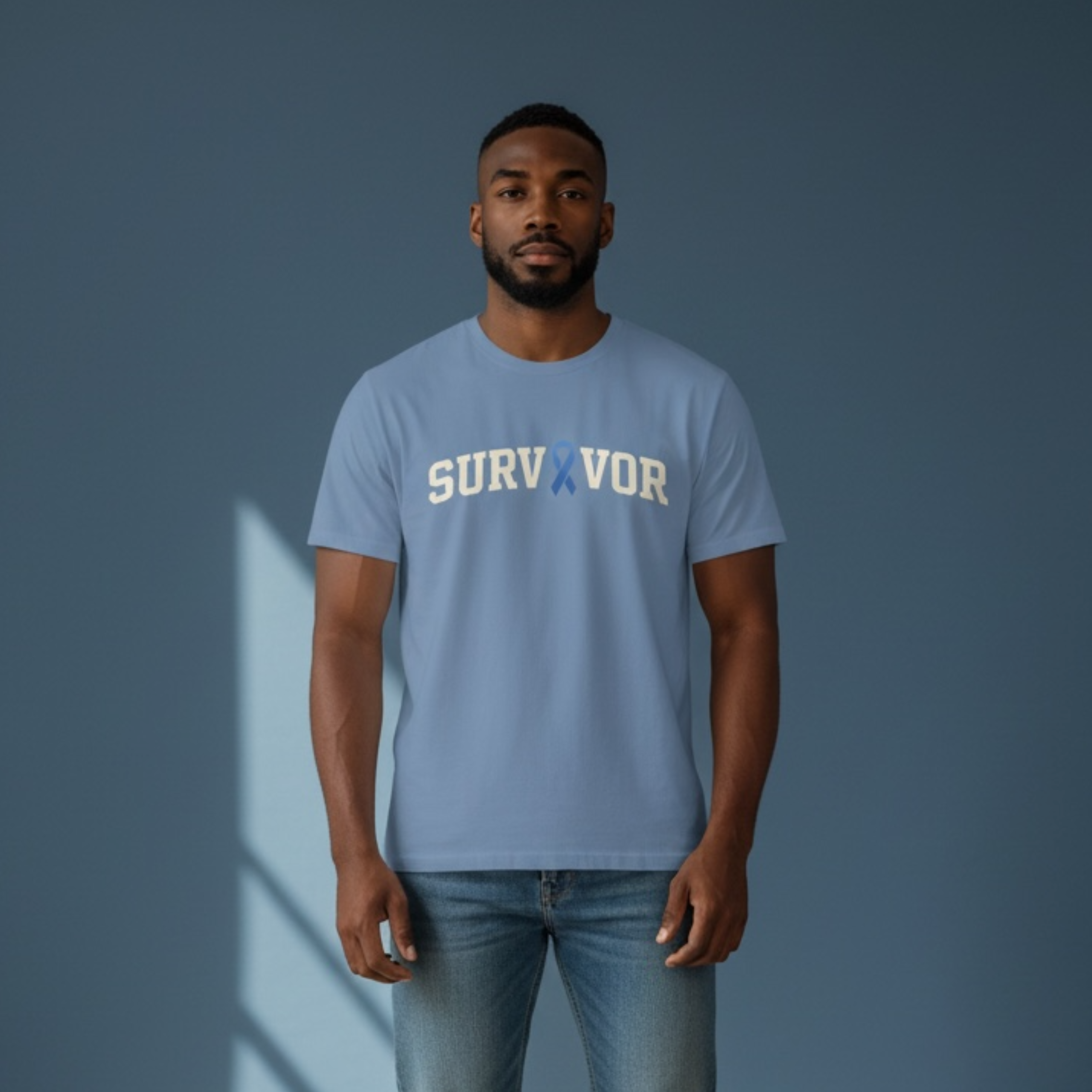 Collegiate 'Colorectal Cancer Survivor' T-Shirt product thumbnail image Collegiate 'Colorectal Cancer Survivor' T-Shirt product thumbnail image