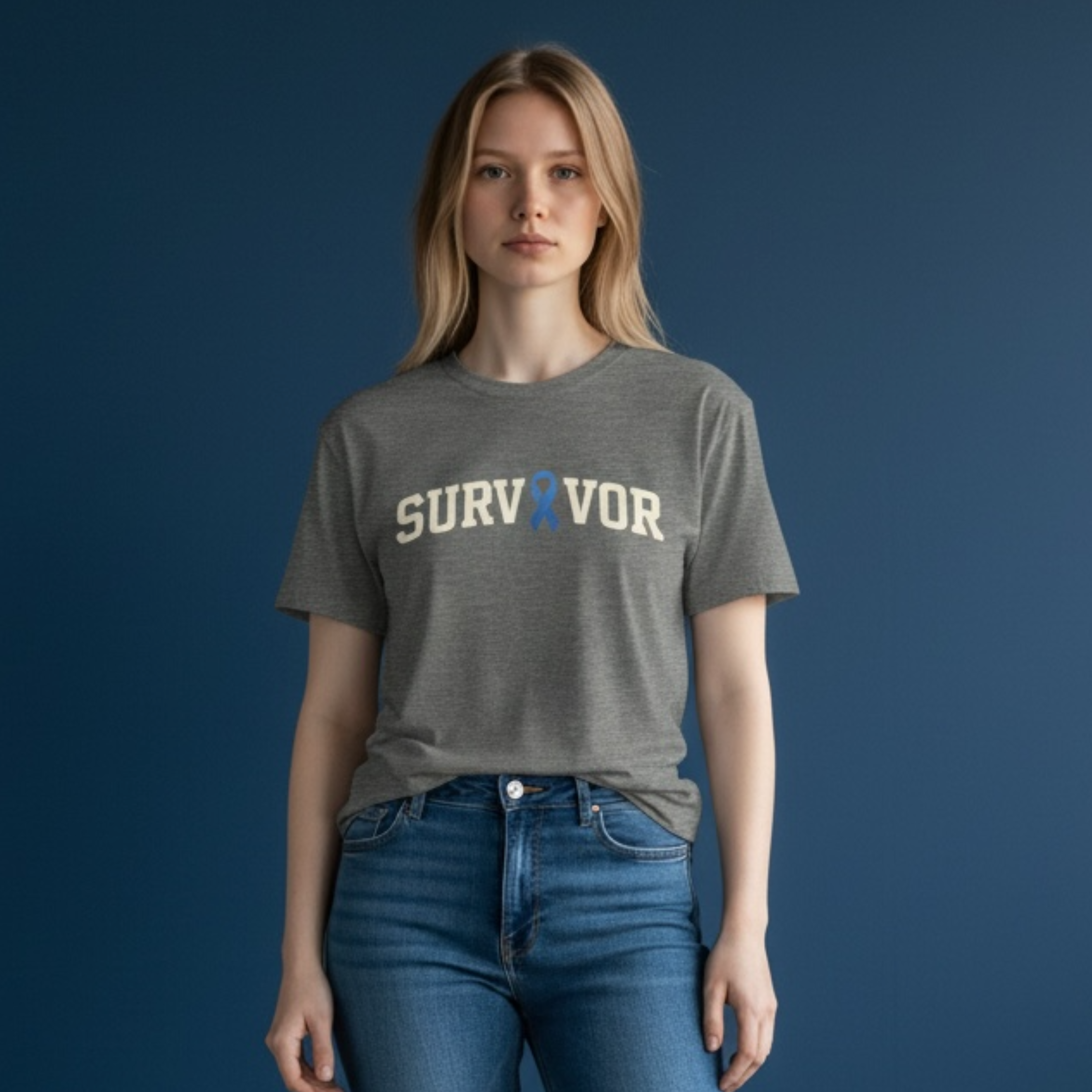 Collegiate 'Colorectal Cancer Survivor' T-Shirt product thumbnail image