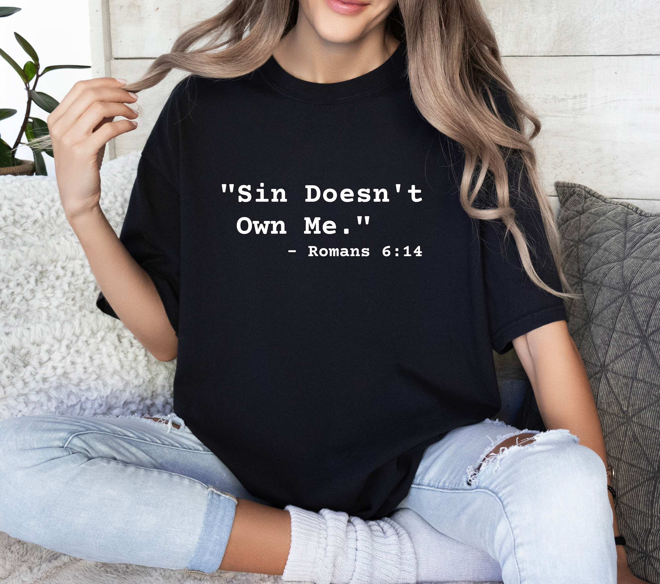 Sin Doesn't Own Me - Comfort Colors C1717 Unisex Garment-Dyed T-shirt product thumbnail image