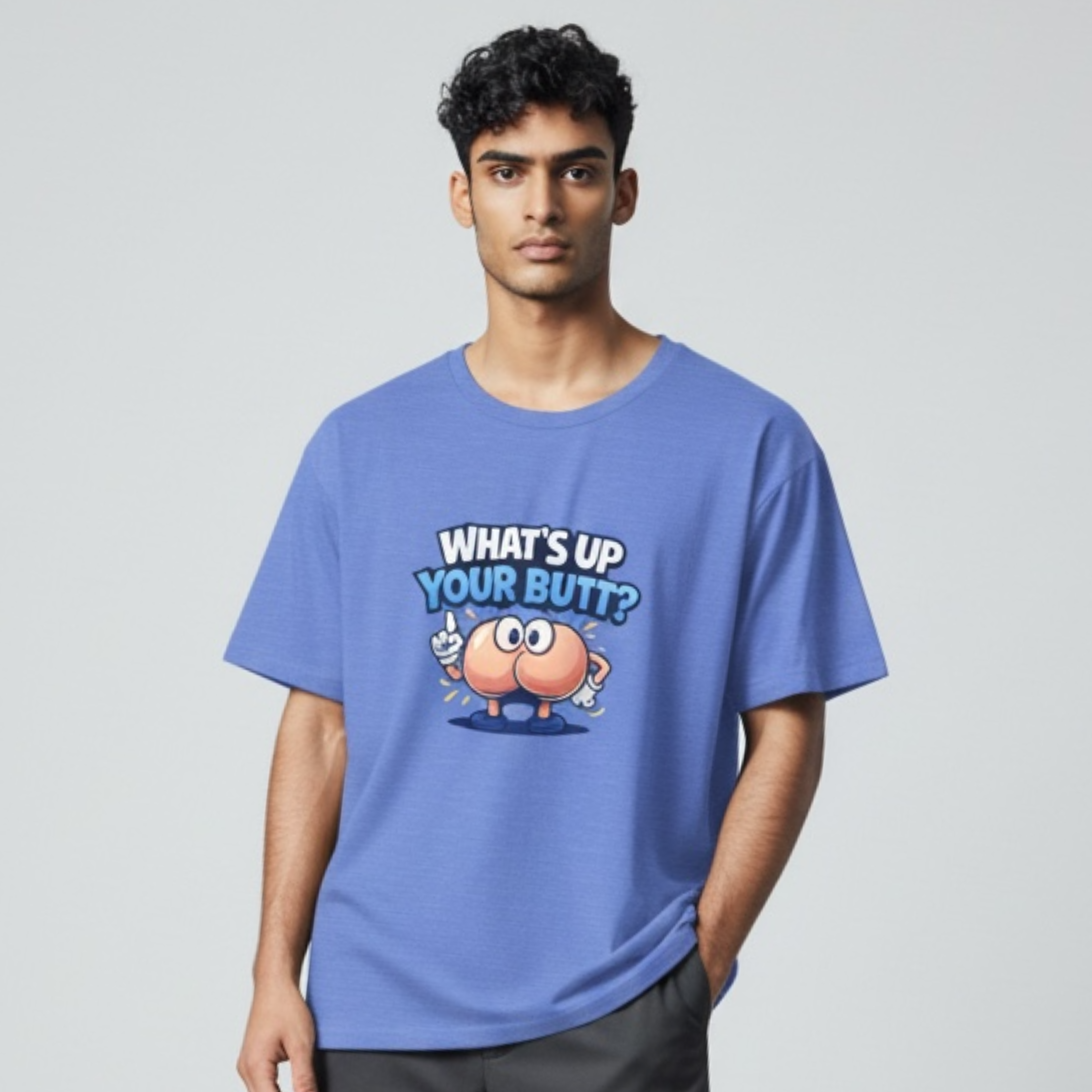 Humorous Colorectal Surgeon T-Shirt — "What's Up Your Butt?" Butt Graphic Tee product thumbnail image