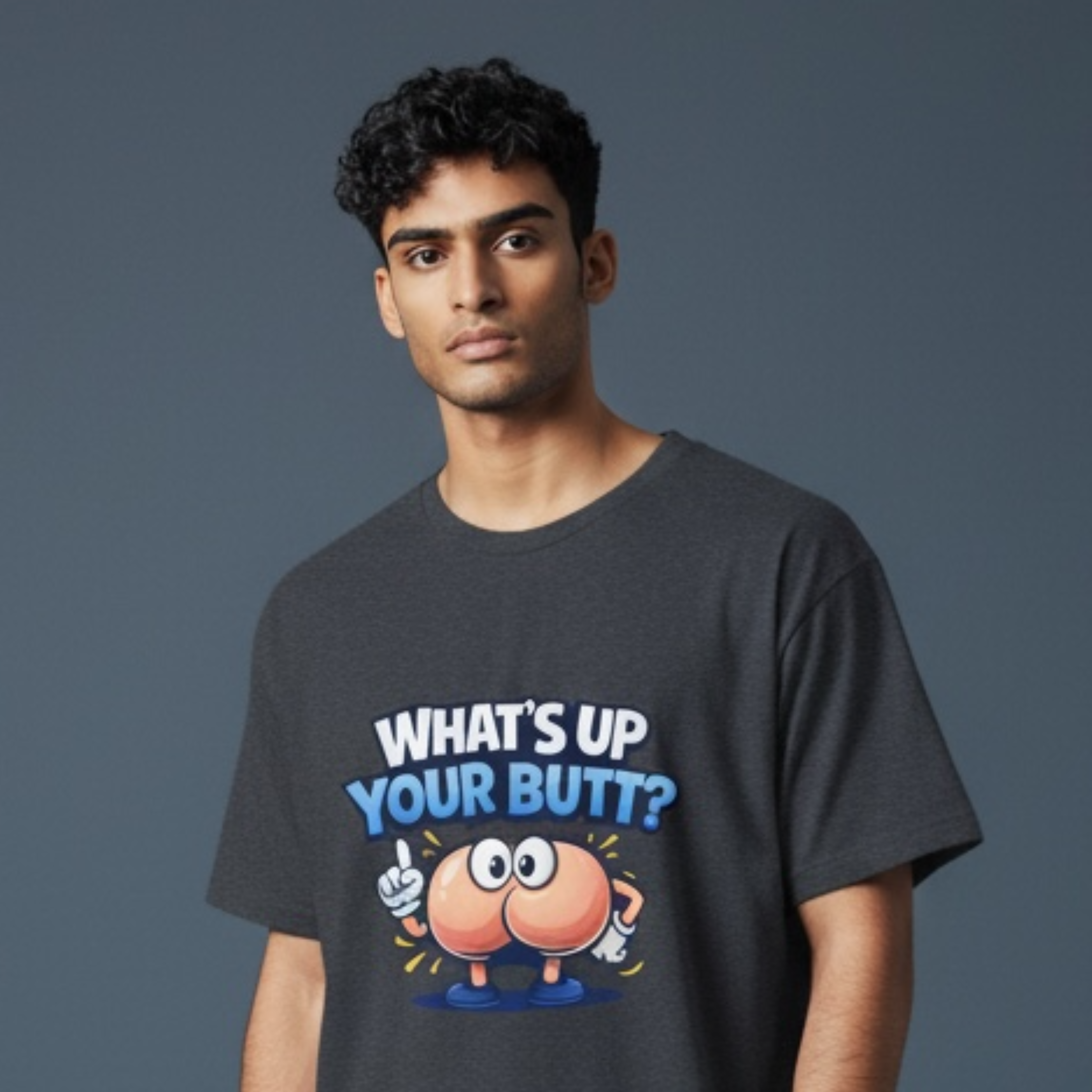 Humorous Colorectal Surgeon T-Shirt — "What's Up Your Butt?" Butt Graphic Tee