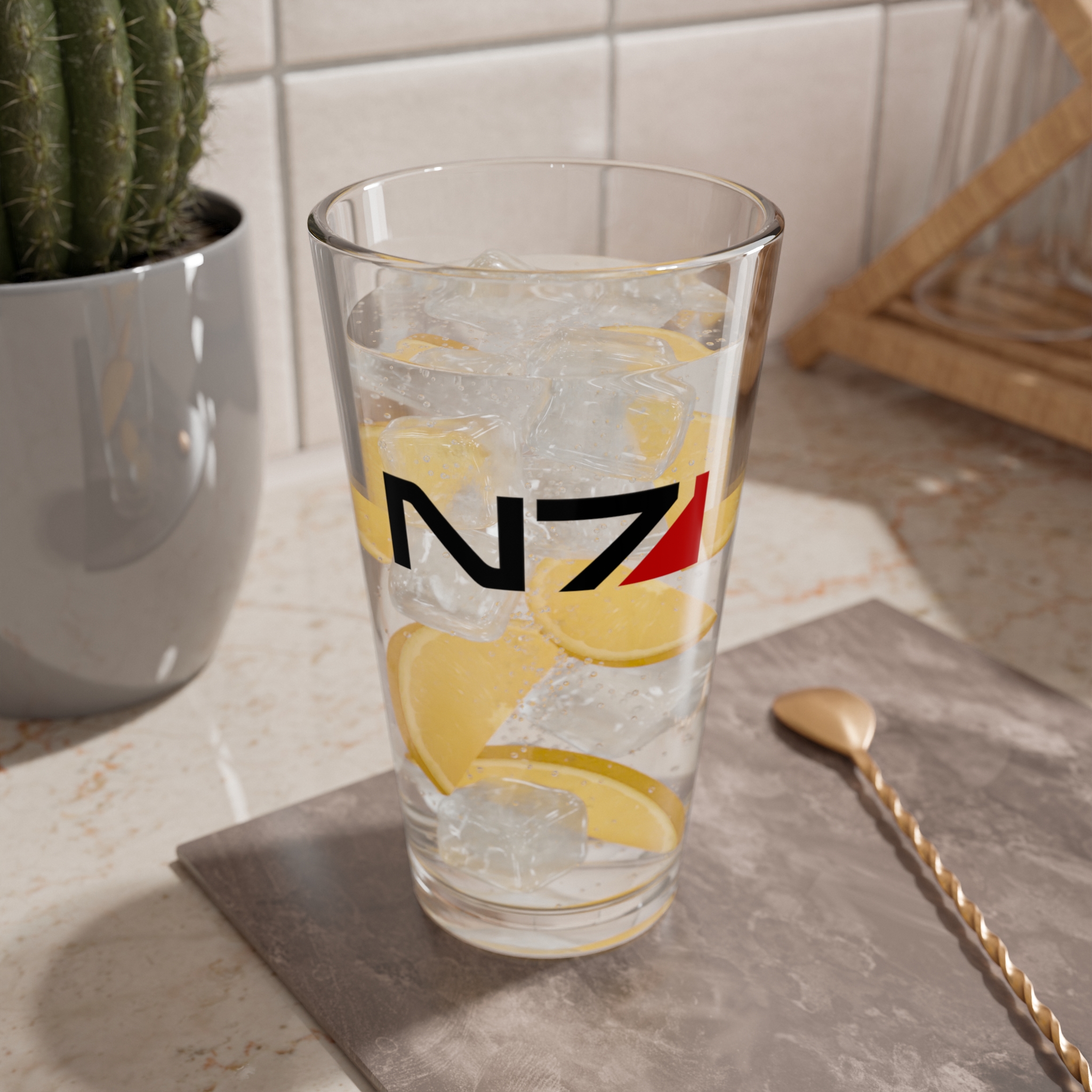 Mass Effect Glass - Alliance/N7 | 16oz Gamer Brew Pint product thumbnail image Mass Effect Glass - Alliance/N7 | 16oz Gamer Brew Pint product thumbnail image