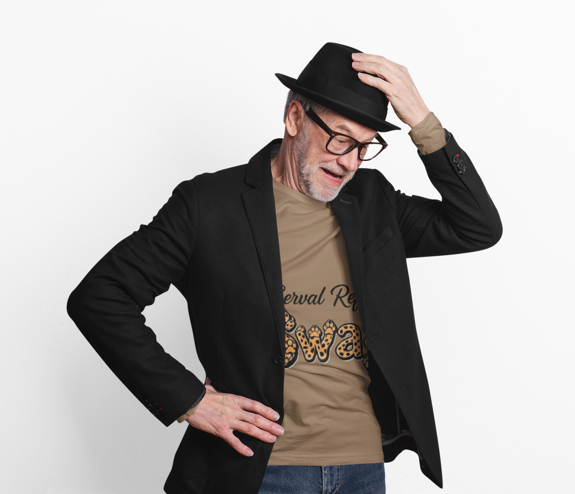 Serval Refuge Swag t-shirt product thumbnail image Serval Refuge Swag t-shirt product thumbnail image