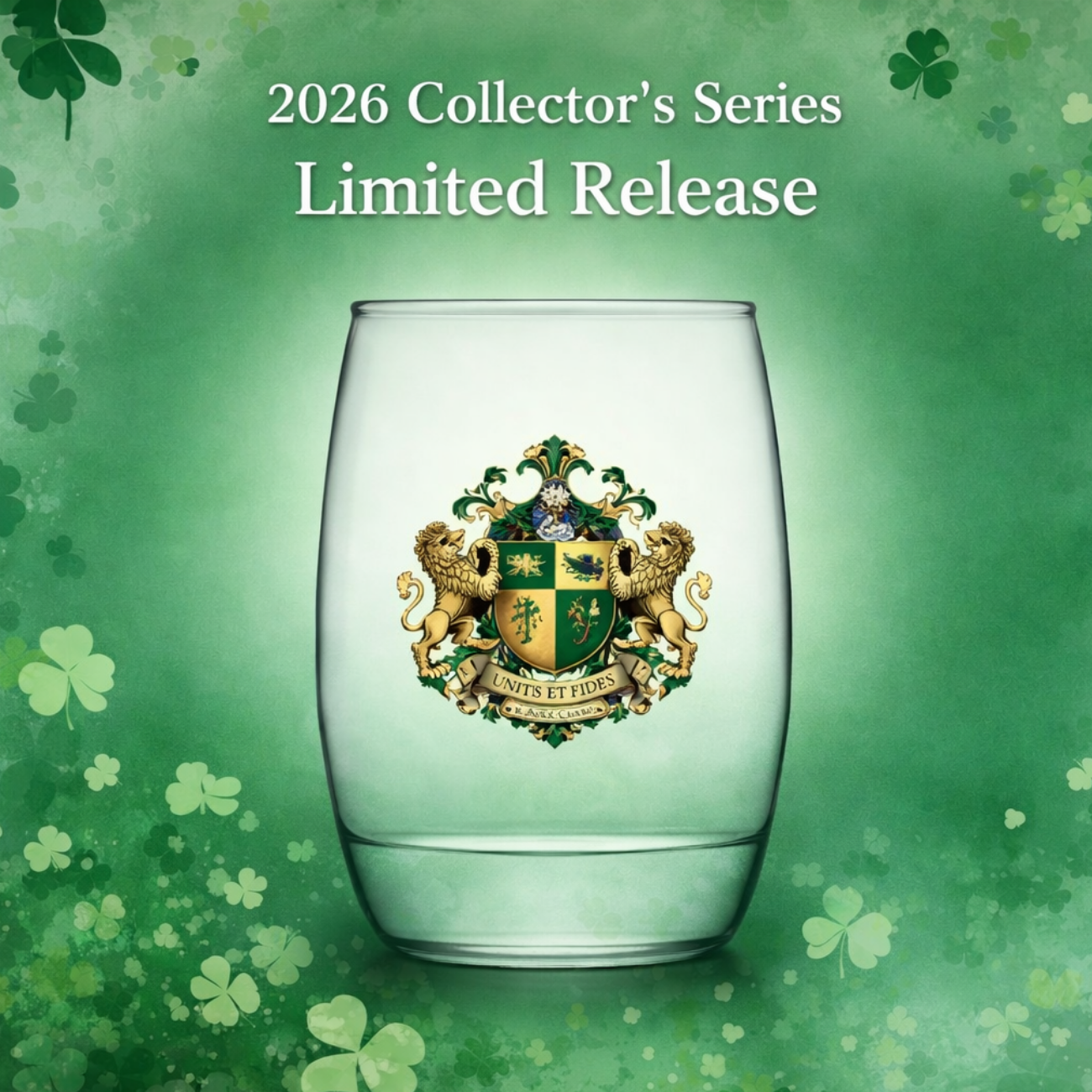 Heraldic Crest Whiskey Glass — Personalized Family Coat of Arms Tumbler -2026 Limited Edition