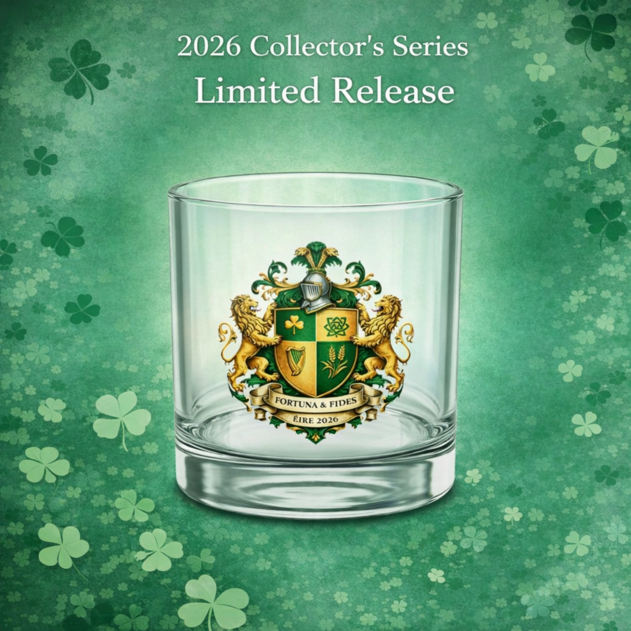 Coat of Arms Crest 10oz Rocks Glass — Personalized Family Crest Whiskey Tumbler - 2026 Limited Edition product thumbnail image
