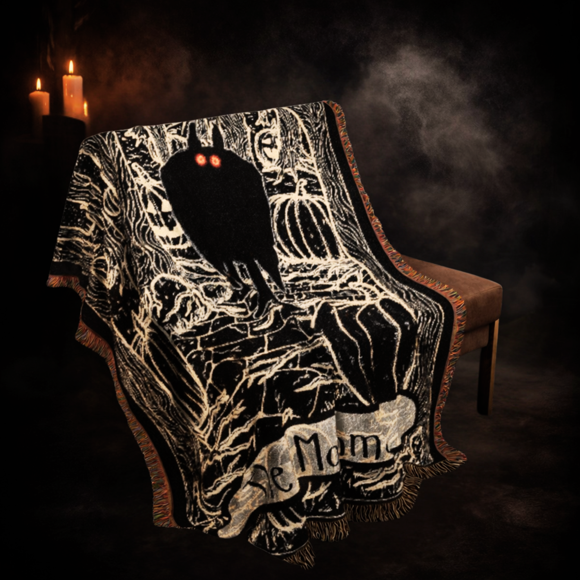 Mothman Woven Blanket, Cryptid Tapestry, Paranormal Bedroom and Home Decor product thumbnail image Mothman Woven Blanket, Cryptid Tapestry, Paranormal Bedroom and Home Decor product thumbnail image