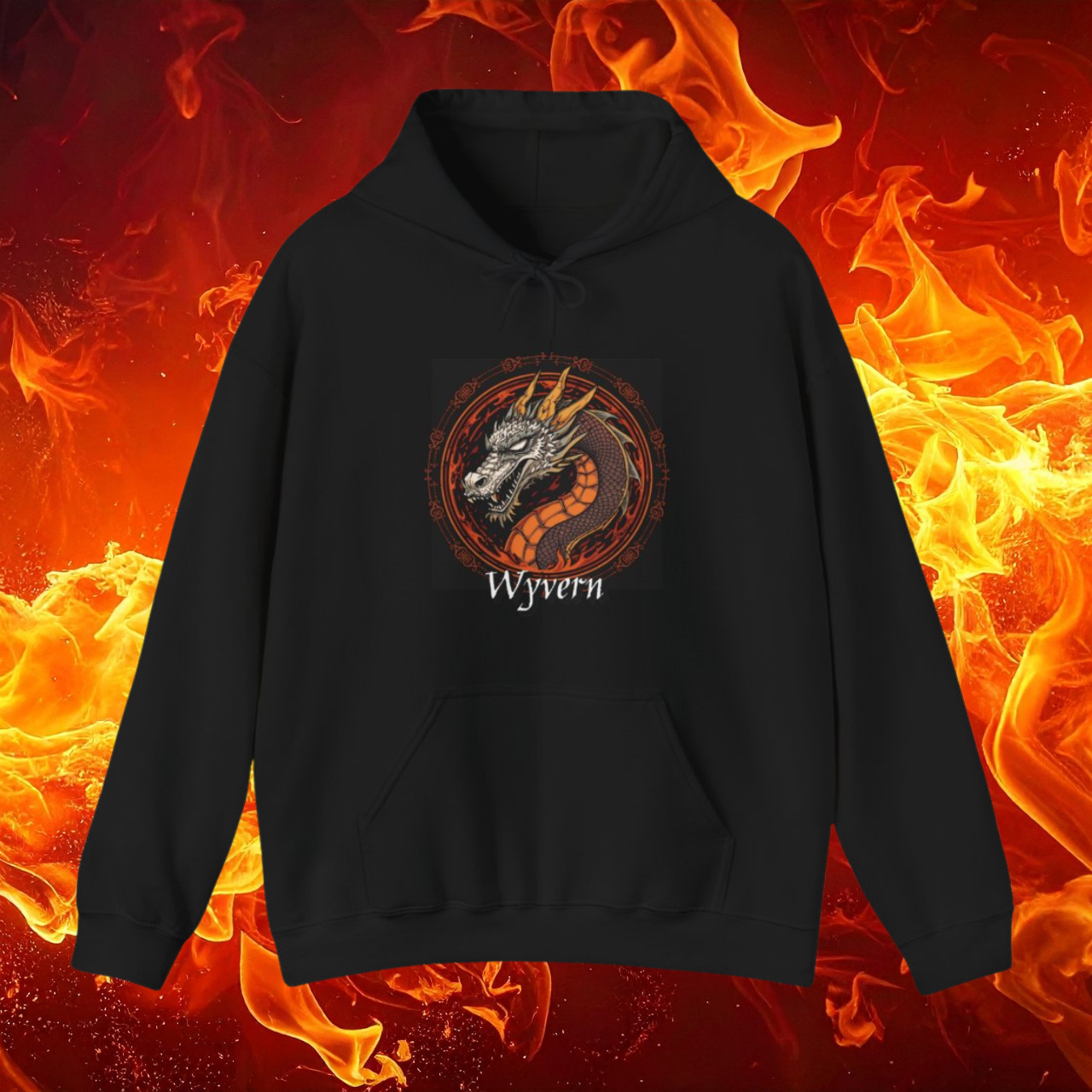 Fantasy Dragon/Wyvern Unisex Heavy Blend™ Hooded Sweatshirt