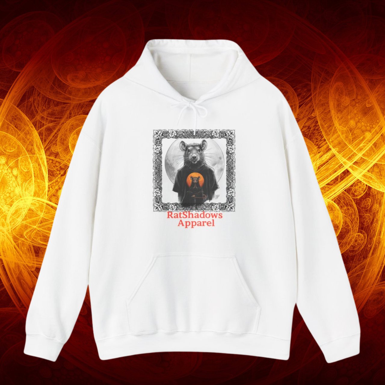 Ratshadows Apparel Street Smart Rat Logo Hooded Sweatshirt