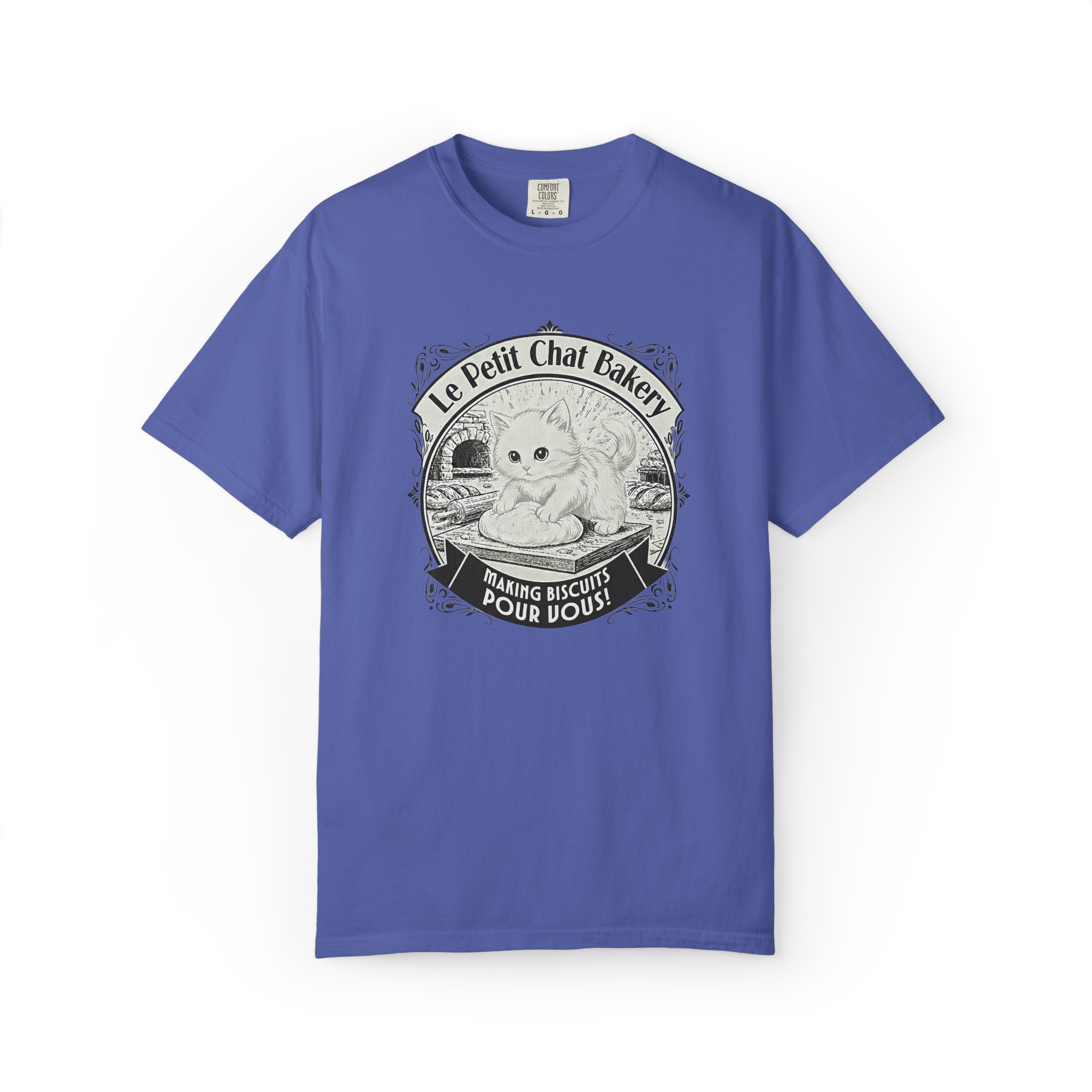 Le Petit Chat Bakery T‑Shirt — Cute Cat Baking Graphic Tee product thumbnail image Le Petit Chat Bakery T‑Shirt — Cute Cat Baking Graphic Tee product thumbnail image