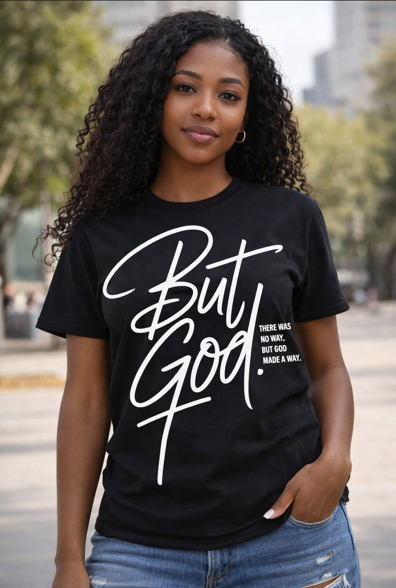 But God — Christian Faith Graphic T‑Shirt 