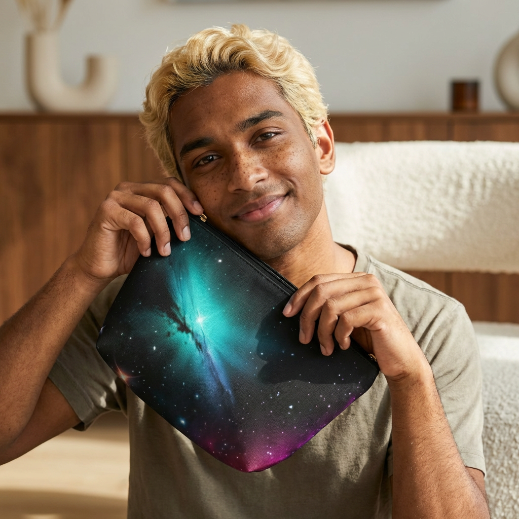 Galaxy Nebula Accessory Pouch — Cosmos Makeup & Travel Bag product thumbnail image Galaxy Nebula Accessory Pouch — Cosmos Makeup & Travel Bag product thumbnail image