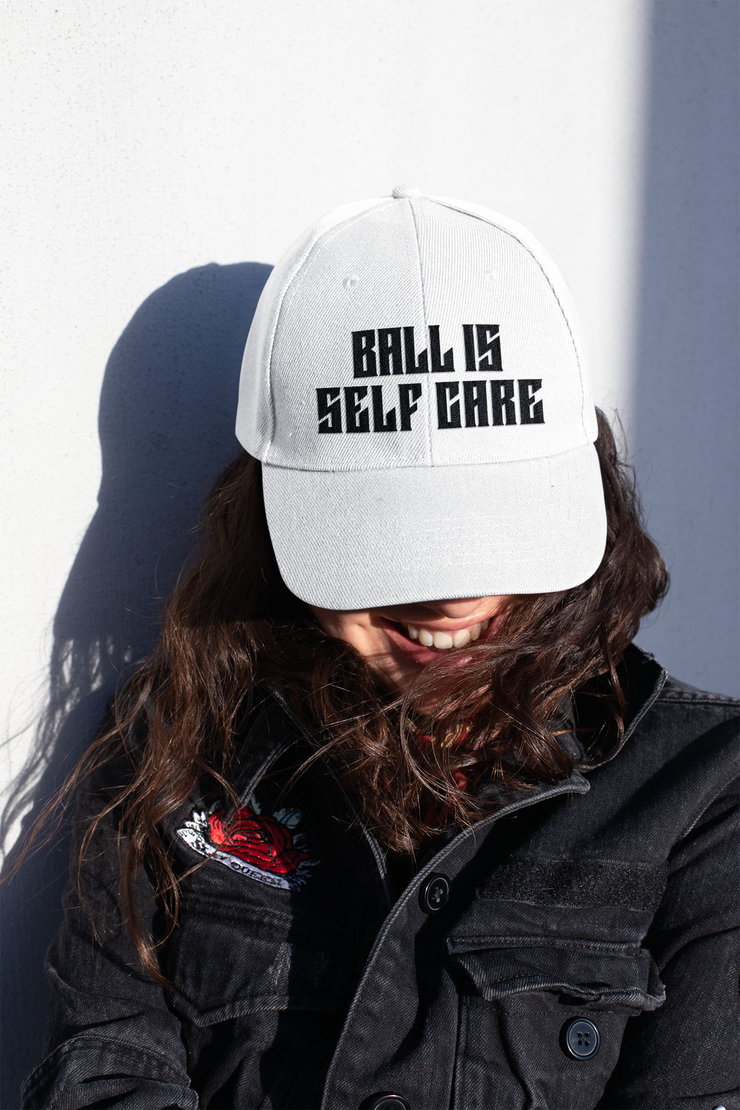  "Ball Is Self Care" Dad Cap —Embroidered Baseball Hat product thumbnail image