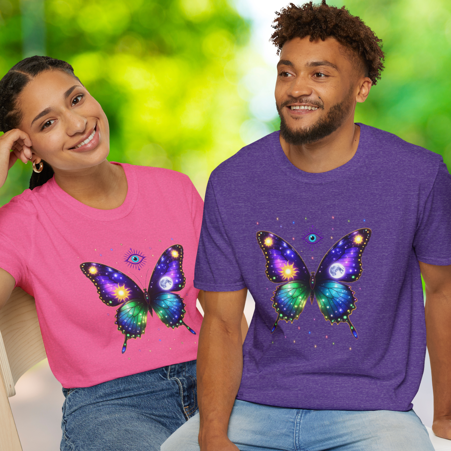 Galaxy Butterfly T-Shirt — Cosmic Eye Celestial Tee product thumbnail image Galaxy Butterfly T-Shirt — Cosmic Eye Celestial Tee product thumbnail image