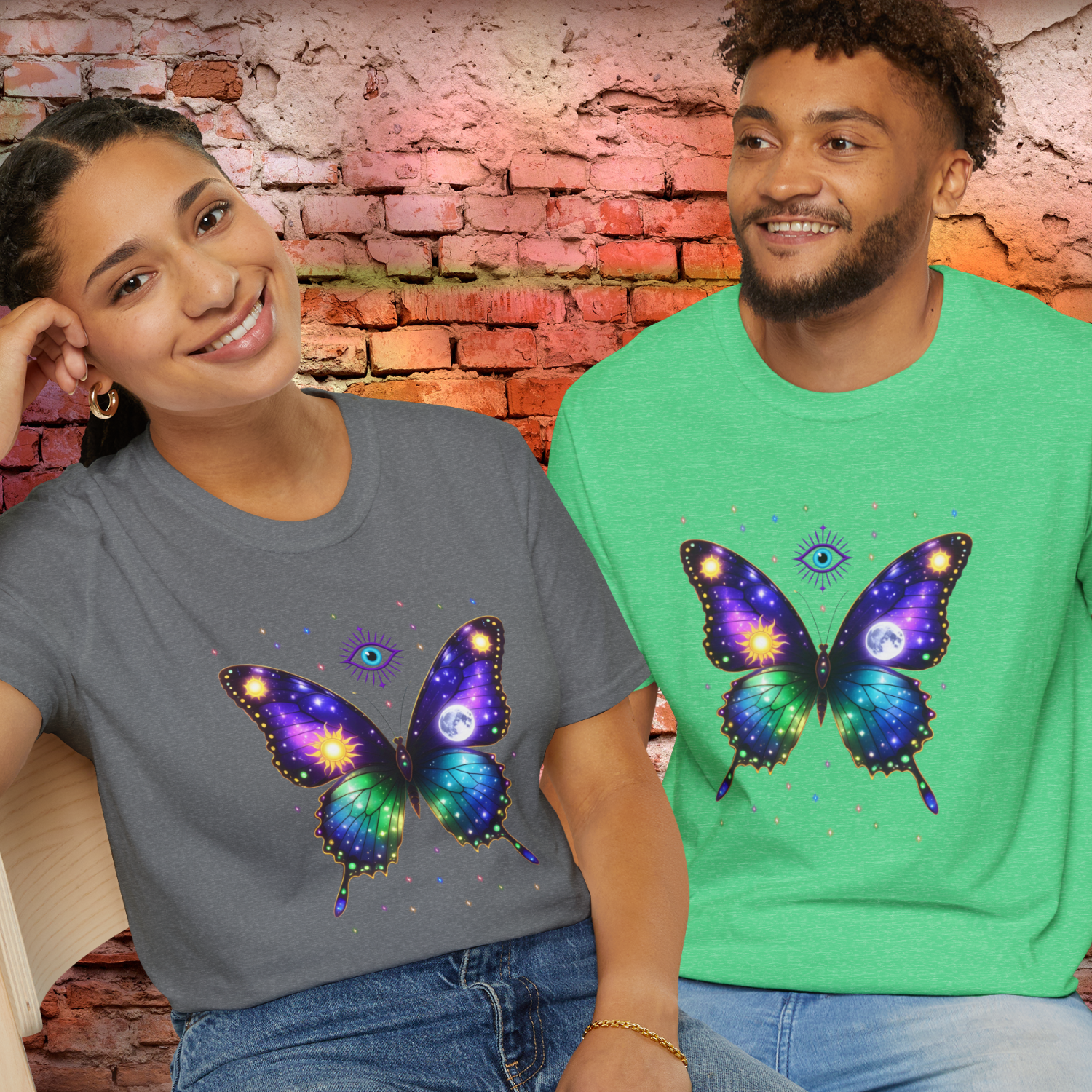 Galaxy Butterfly T-Shirt — Cosmic Eye Celestial Tee product thumbnail image