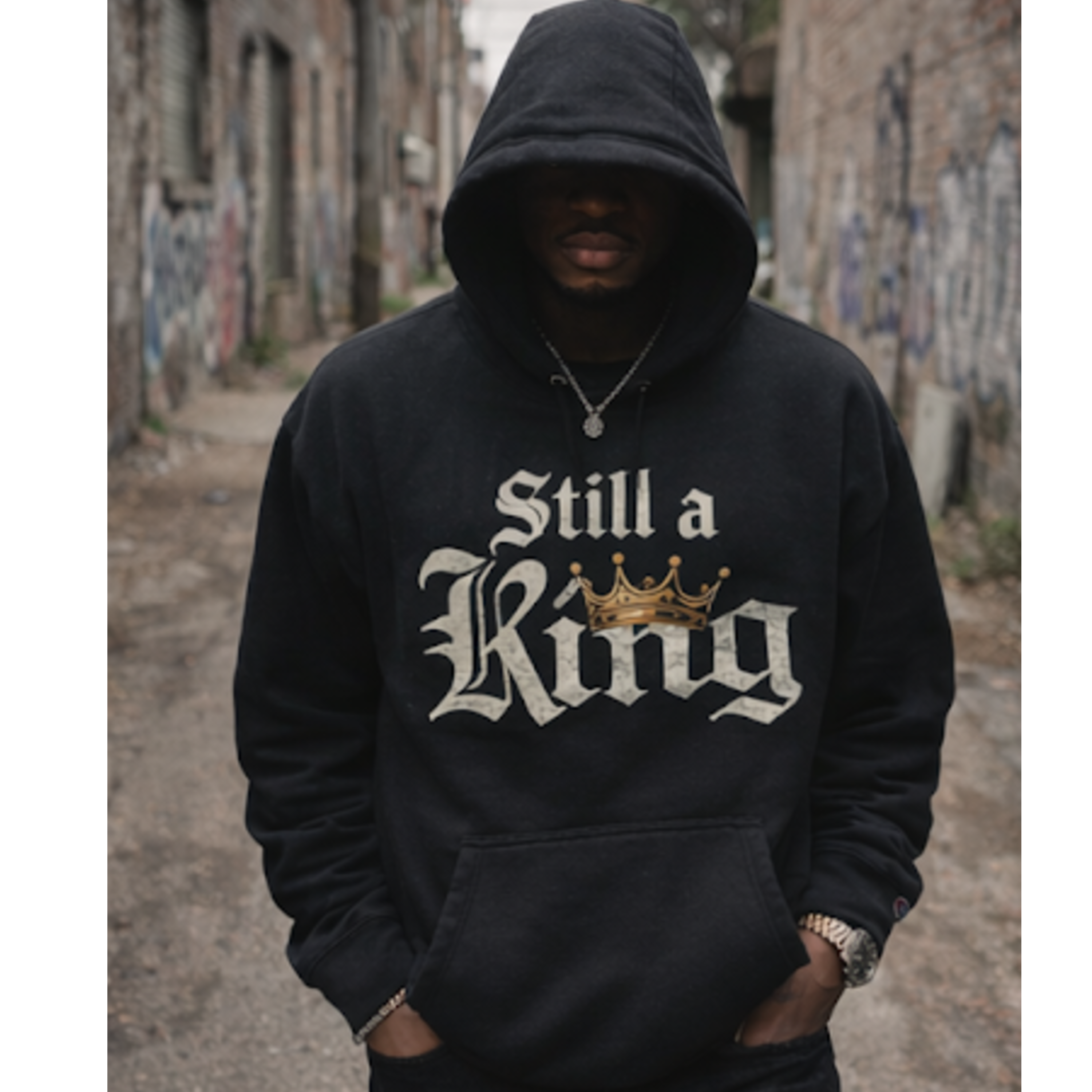 Still a King Hoodie — "Survived What Tried to Break Me" Motivational Crown Sweatshirt product thumbnail image Still a King Hoodie — "Survived What Tried to Break Me" Motivational Crown Sweatshirt product thumbnail image