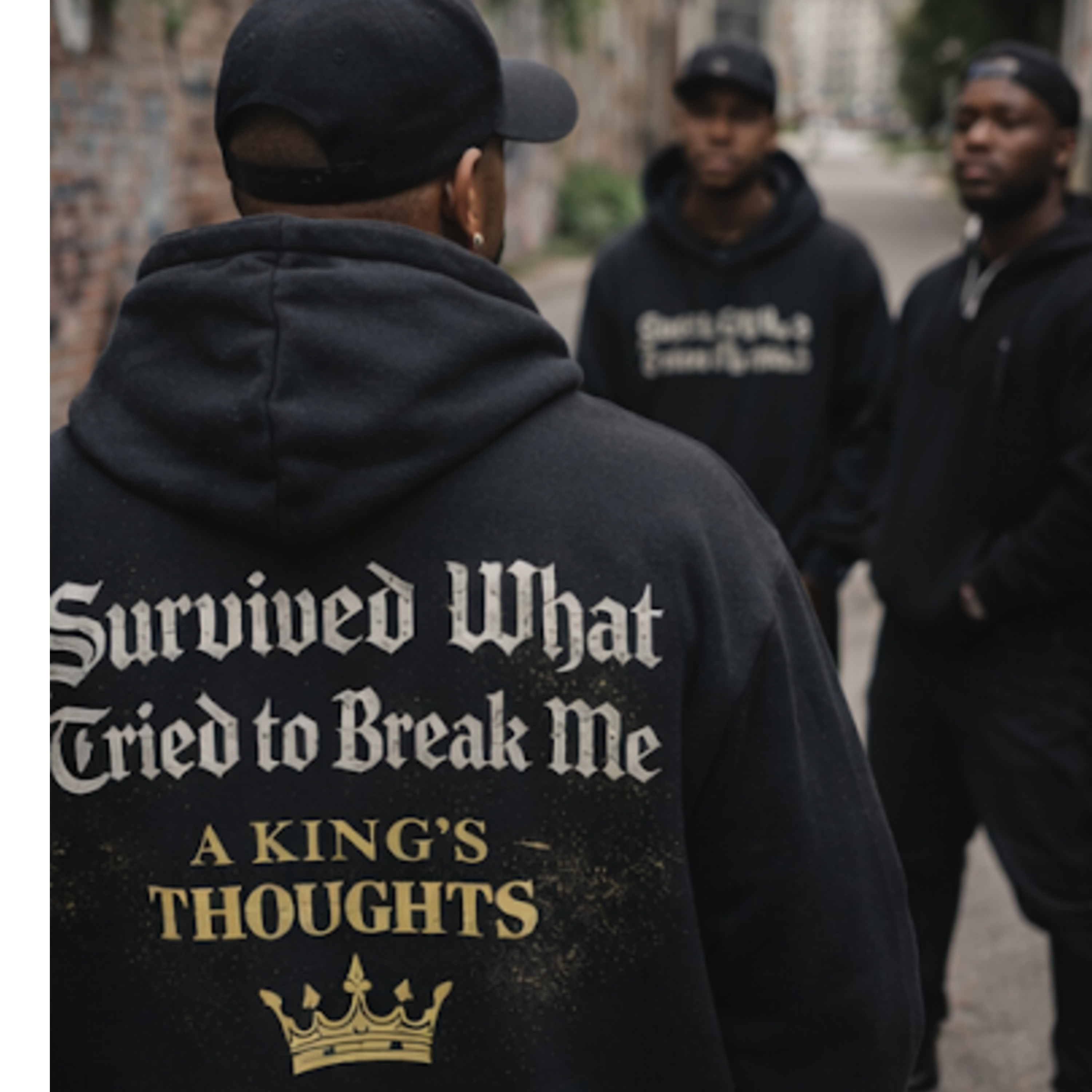 Still a King Hoodie — "Survived What Tried to Break Me" Motivational Crown Sweatshirt product thumbnail image Still a King Hoodie — "Survived What Tried to Break Me" Motivational Crown Sweatshirt product thumbnail image