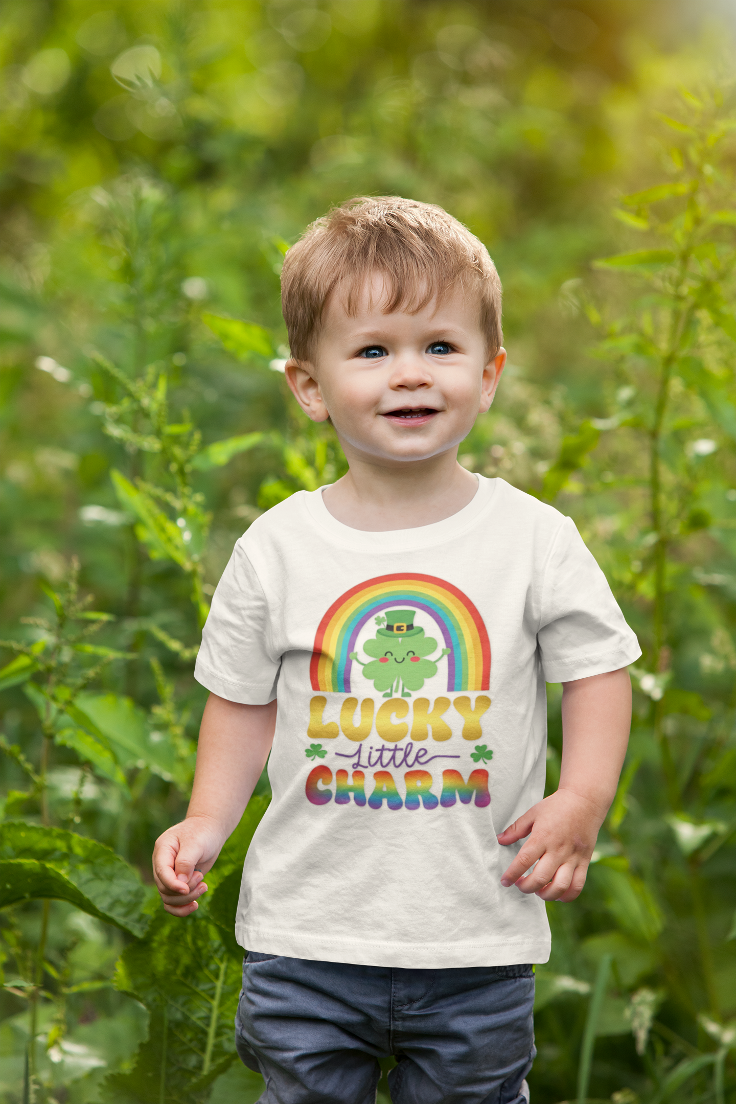 Lucky Little Charm Toddler Shirt, St Patrick’s Day Kids Shirt, Cute Shamrock Rainbow Tee, Leprechaun Toddler Outfit, Irish Baby Gift product thumbnail image Lucky Little Charm Toddler Shirt, St Patrick’s Day Kids Shirt, Cute Shamrock Rainbow Tee, Leprechaun Toddler Outfit, Irish Baby Gift product thumbnail image