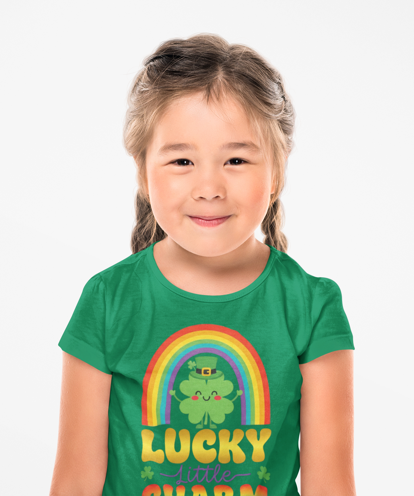 Lucky Little Charm Toddler Shirt, St Patrick’s Day Kids Shirt, Cute Shamrock Rainbow Tee, Leprechaun Toddler Outfit, Irish Baby Gift product thumbnail image
