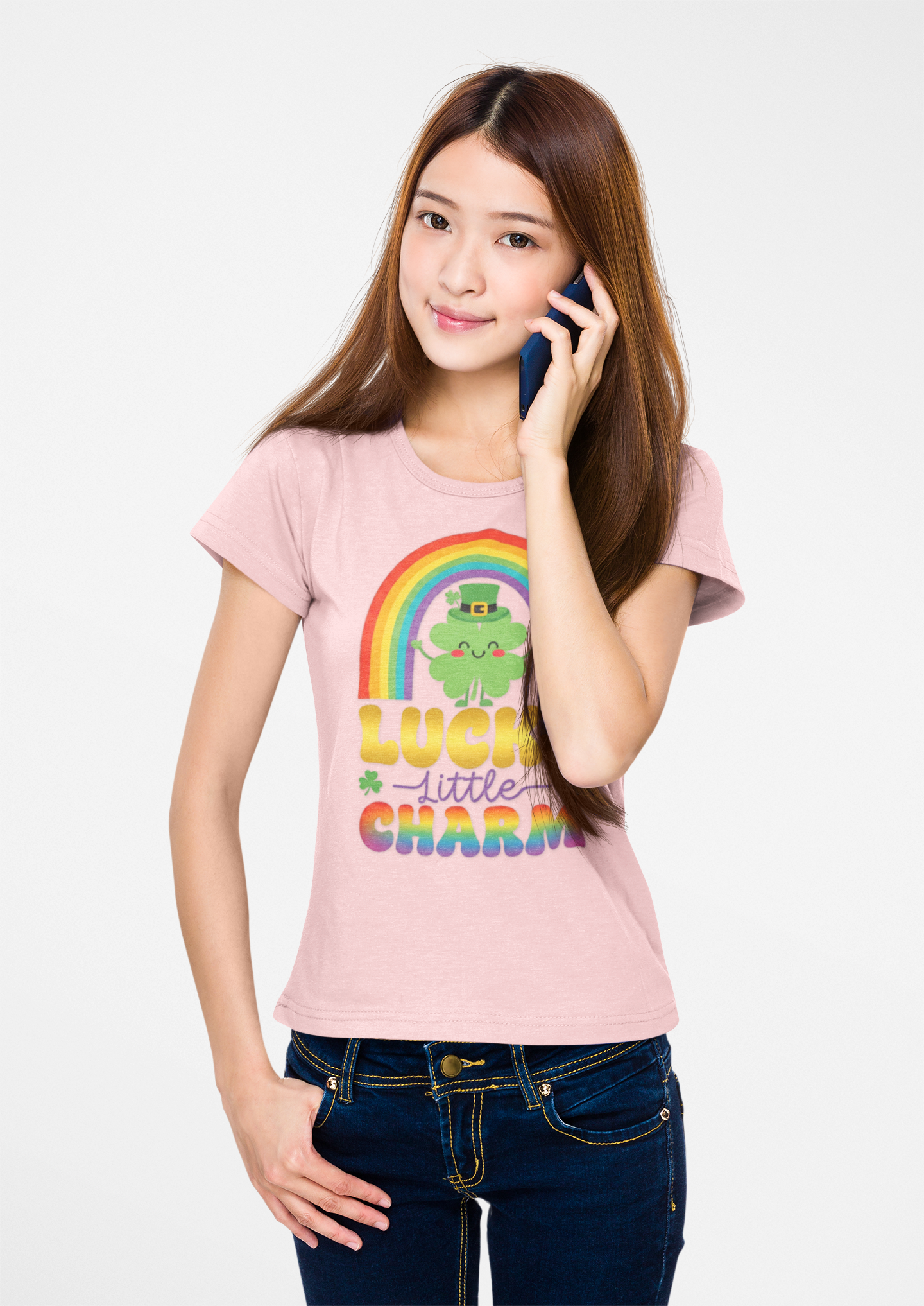 Lucky Little Charm Youth Shirt, St Patrick’s Day Kids Tee, Shamrock Rainbow Shirt, Leprechaun Kids Shirt, Irish Holiday Outfit product thumbnail image