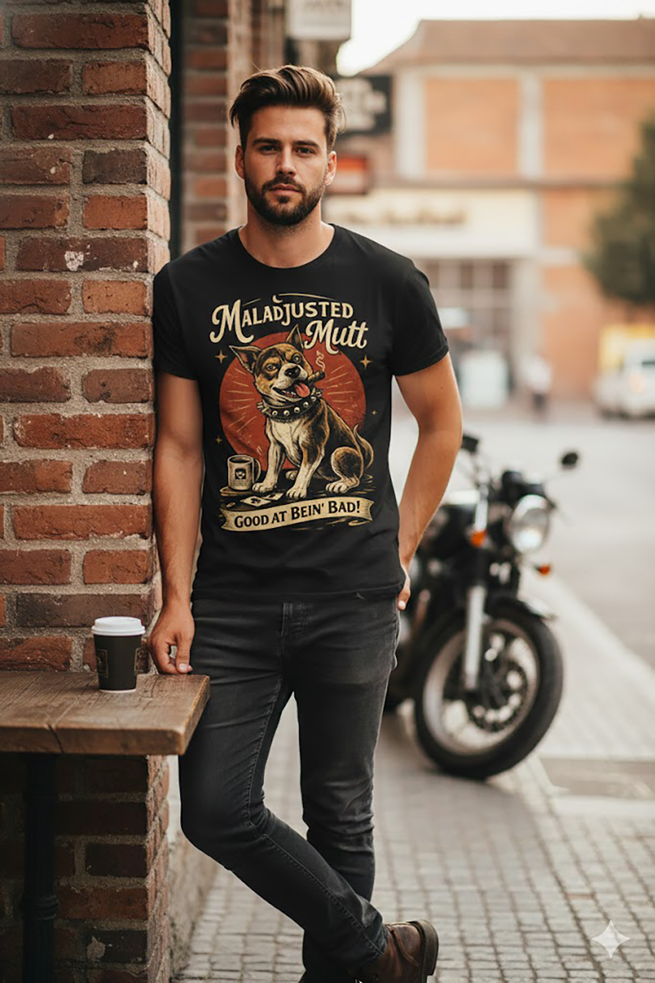  "Malajusted Mutt" -  Crew neck Tee product thumbnail image