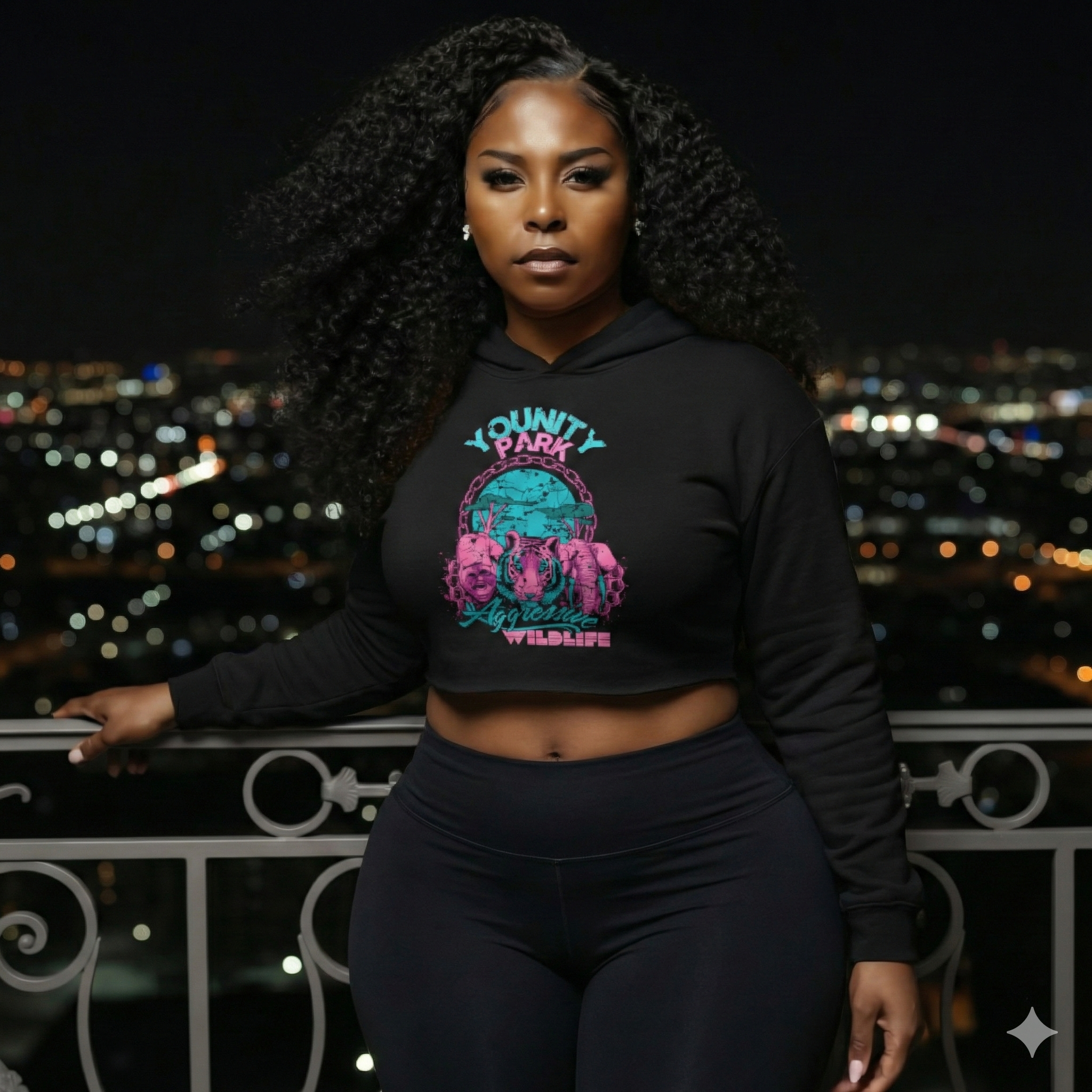 Wildlife Crop top Hoodie product thumbnail image