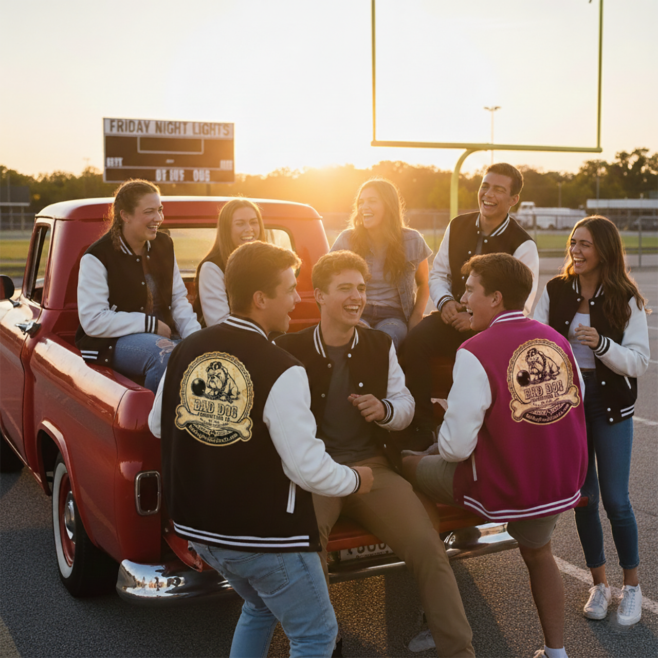 Letterman Jacket — Vintage 'Bad Dog Production Co.' Logo Varsity Jacket product thumbnail image