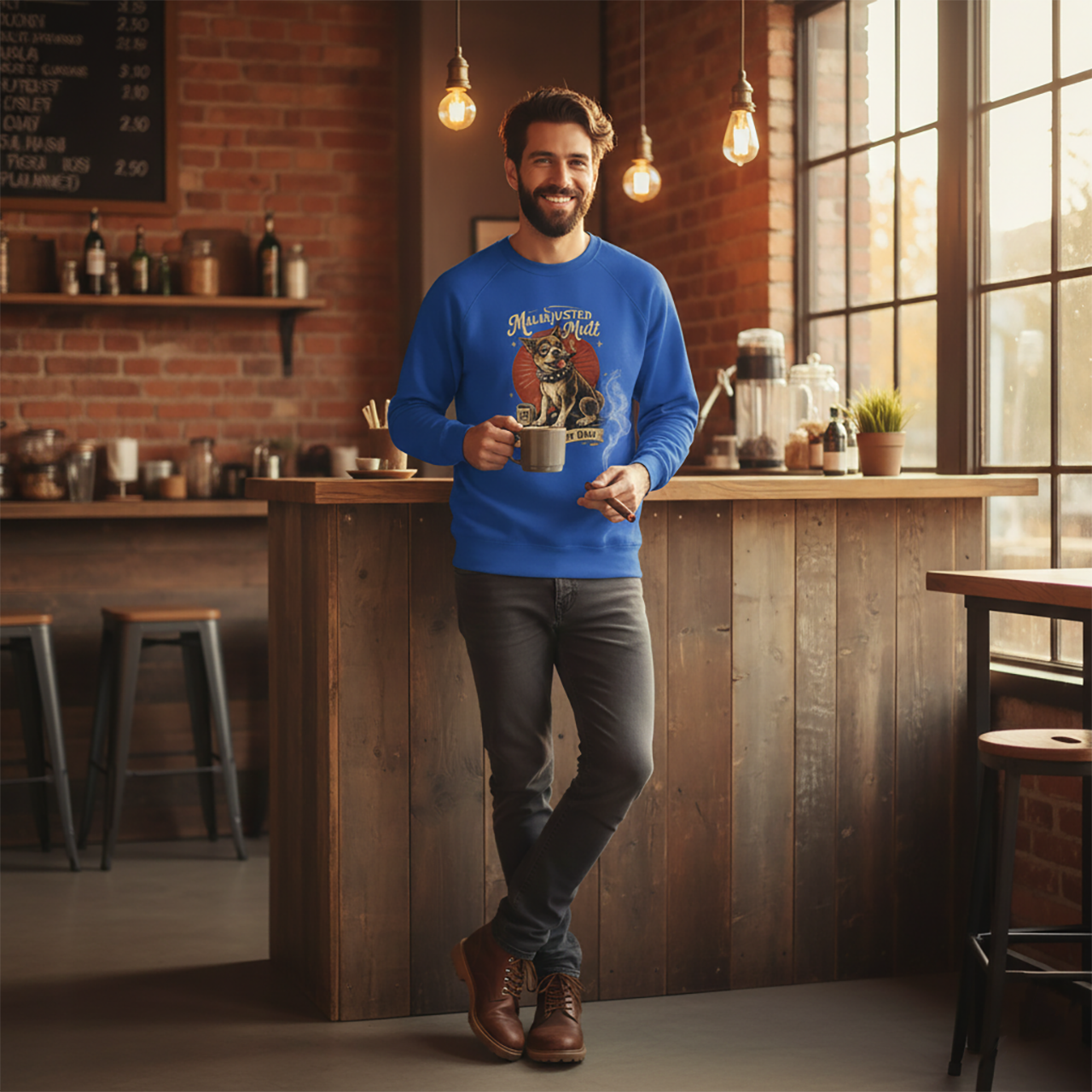 Maladjusted Mutt Sweatshirt – Heavy Crewneck Sweatshirt product thumbnail image Maladjusted Mutt Sweatshirt – Heavy Crewneck Sweatshirt product thumbnail image