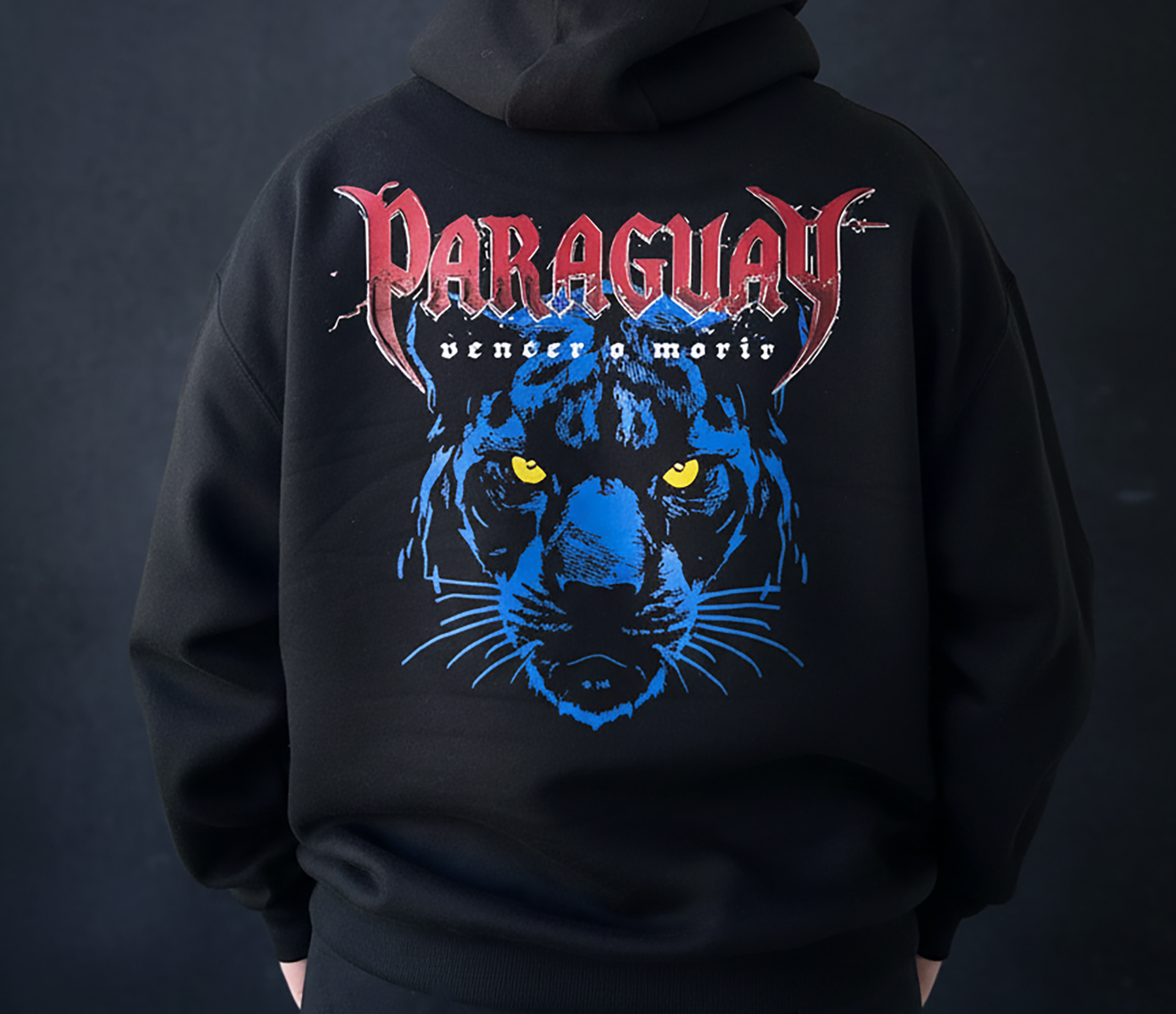 Paraguayan Yaguareté Three-Panel Fleece Hoodie product thumbnail image Paraguayan Yaguareté Three-Panel Fleece Hoodie product thumbnail image