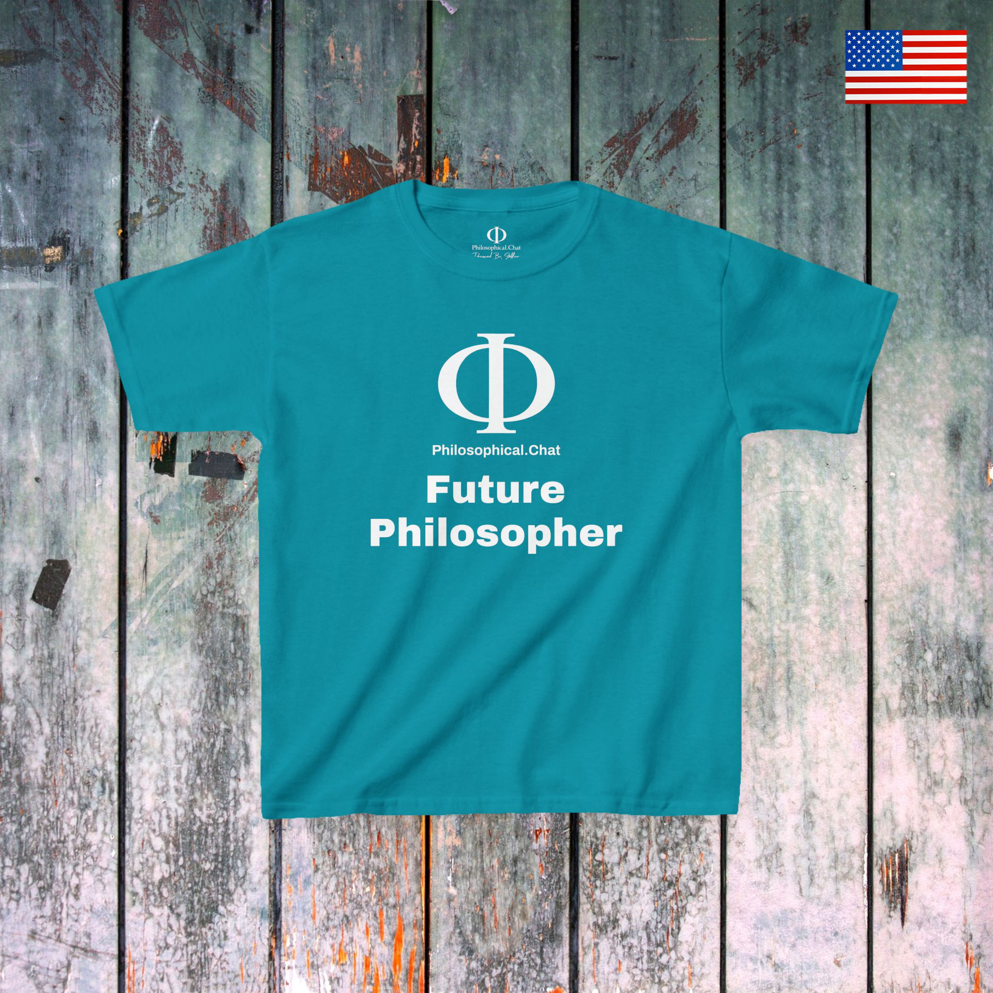Future Philosopher Kids, US Stock, Cotton T-Shirt product thumbnail image Future Philosopher Kids, US Stock, Cotton T-Shirt product thumbnail image