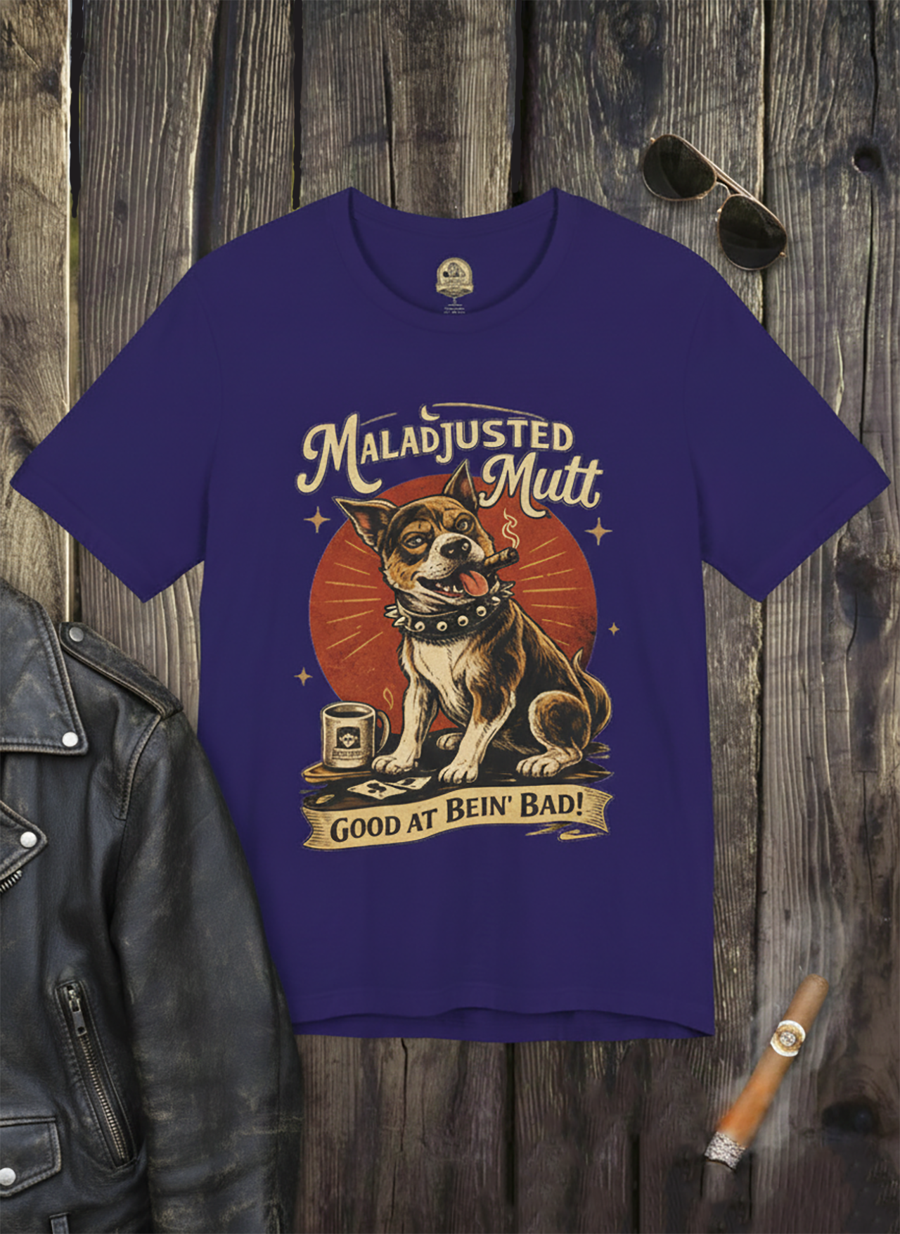 "Malajusted Mutt" - Crew neck Tee product thumbnail image "Malajusted Mutt" - Crew neck Tee product thumbnail image