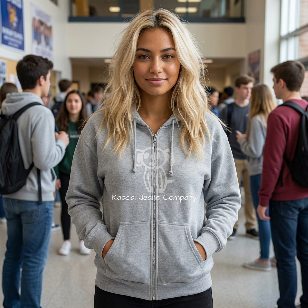 Rascals Full Zip Hooded Sweatshirt Dark product thumbnail image