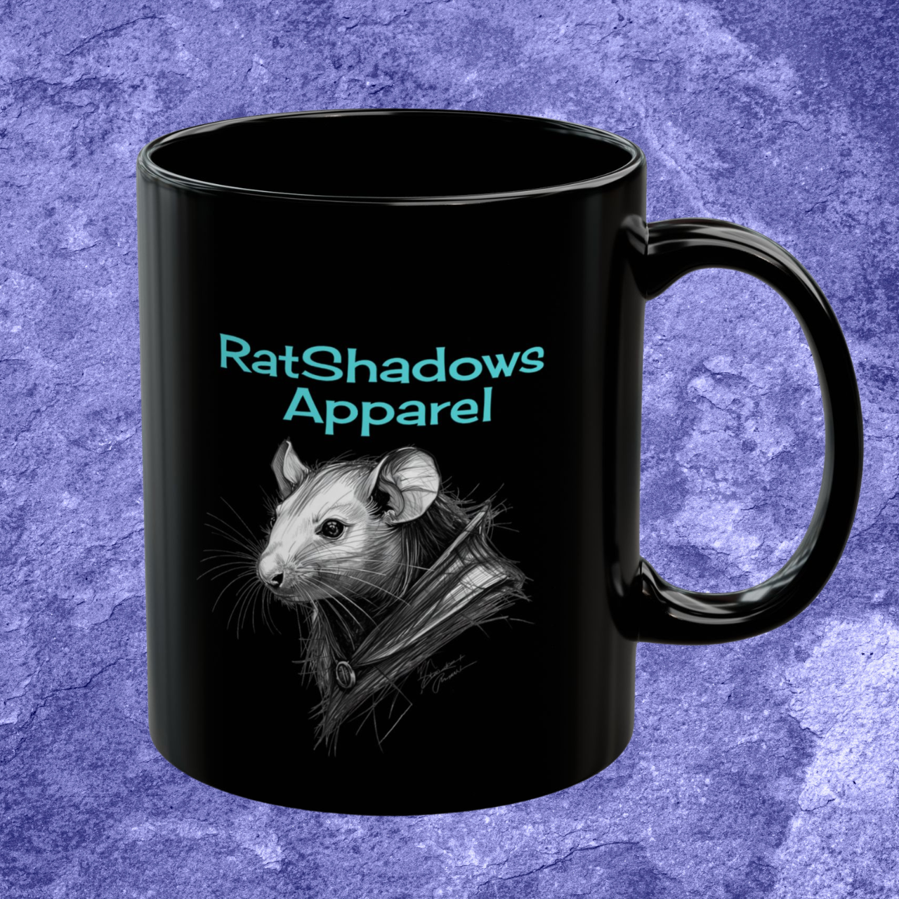 Ratshadows Apparel Store Logo Black Mug 11oz