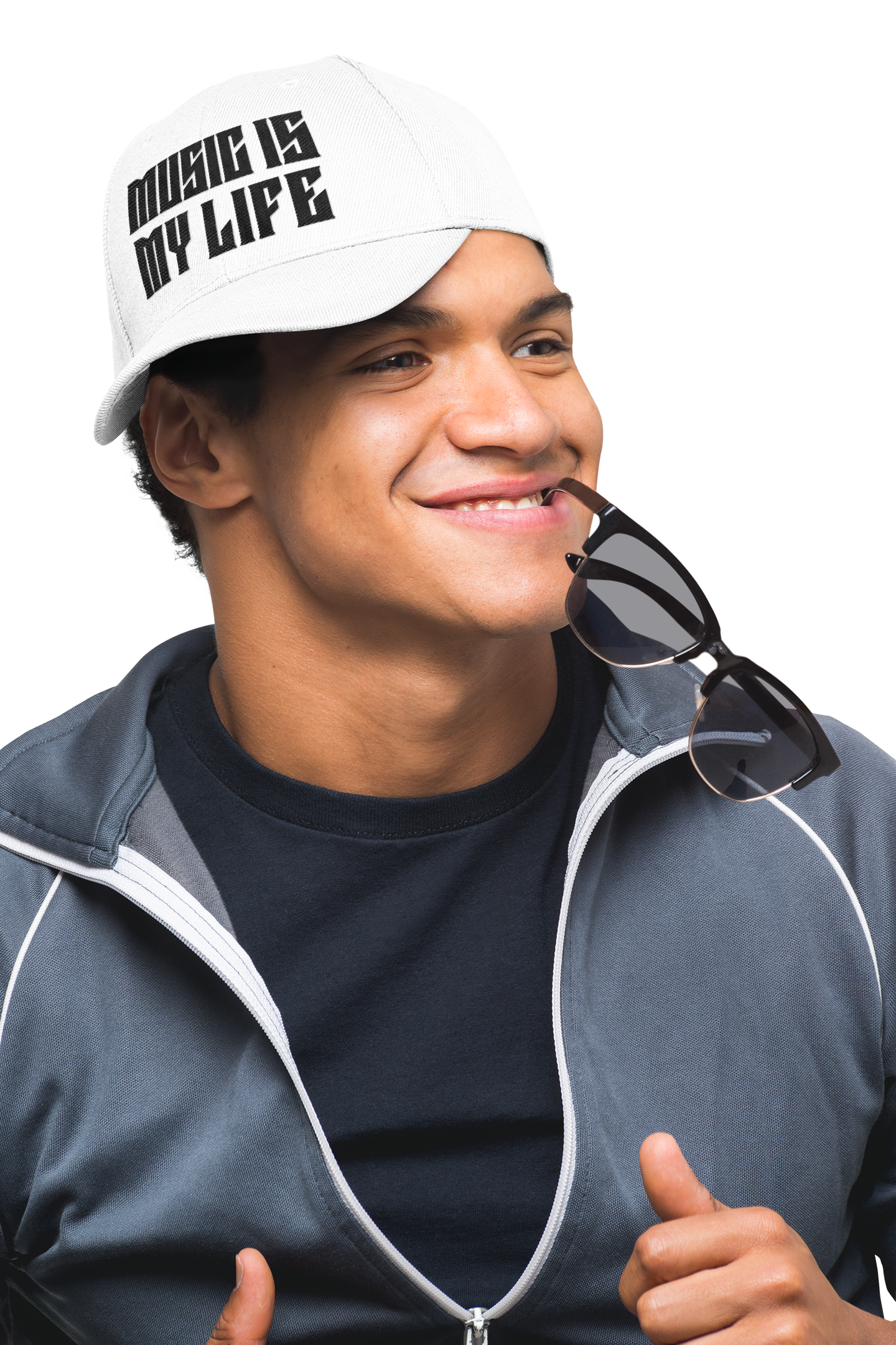 "Music Is My Life" Dad Cap — White Embroidered Music Lover Baseball Hat product thumbnail image "Music Is My Life" Dad Cap — White Embroidered Music Lover Baseball Hat product thumbnail image