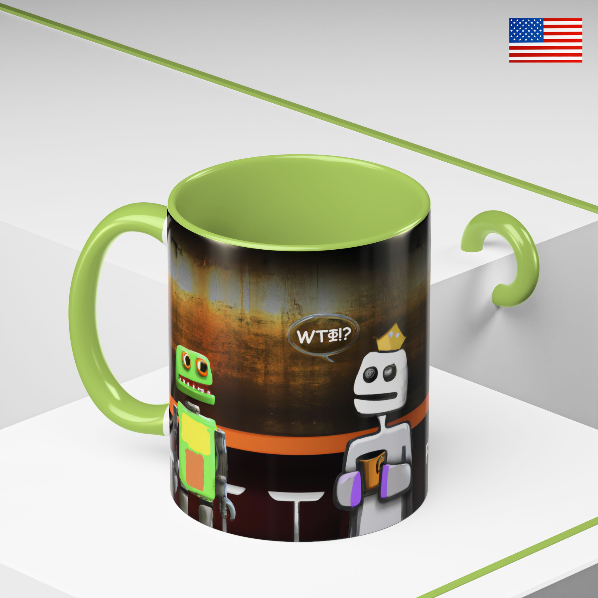 Robot Chat Mug, US Stock product thumbnail image Robot Chat Mug, US Stock product thumbnail image