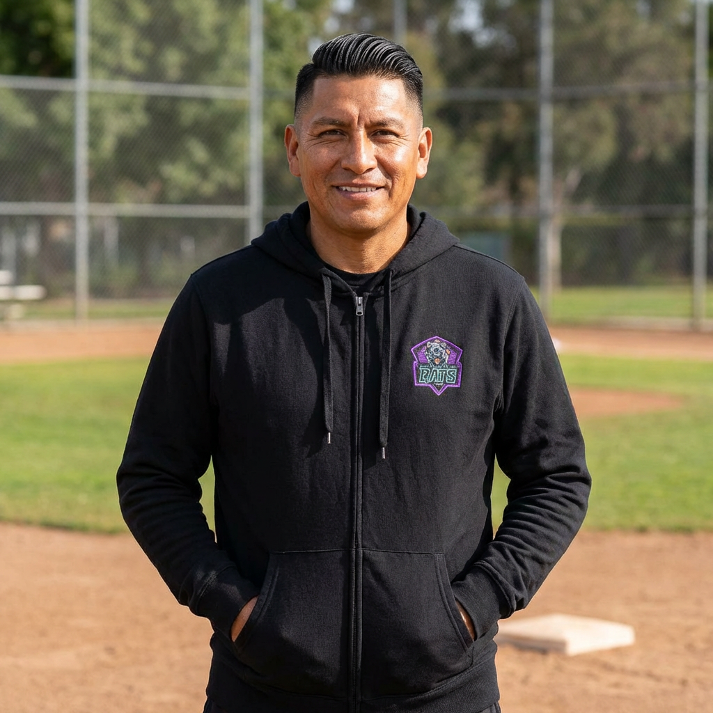 Rats Team Logo Full‑Zip Hoodie 