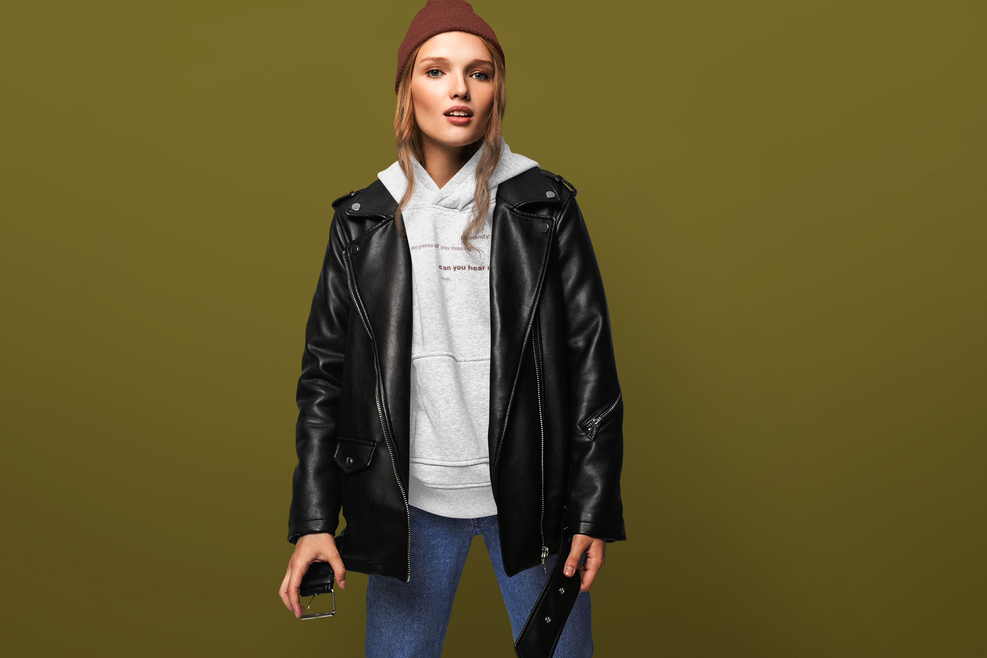 Humanity Hoodie "There Are Pieces of You Missing"  product thumbnail image