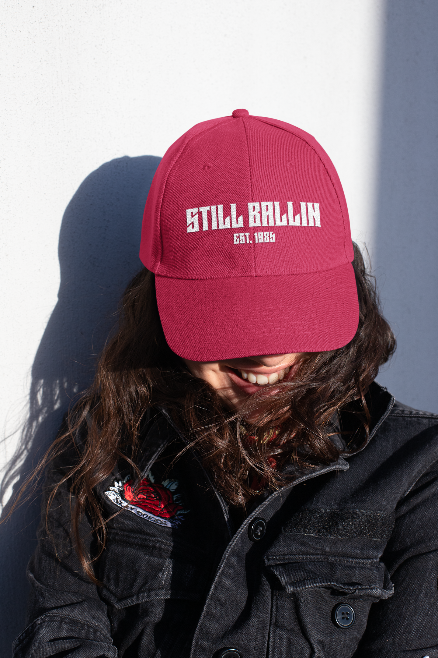 "Still Ballin EST. 1985" -Basketball Dad Cap — Embroidered Dad Hat Vintage Distressed product thumbnail image "Still Ballin EST. 1985" -Basketball Dad Cap — Embroidered Dad Hat Vintage Distressed product thumbnail image