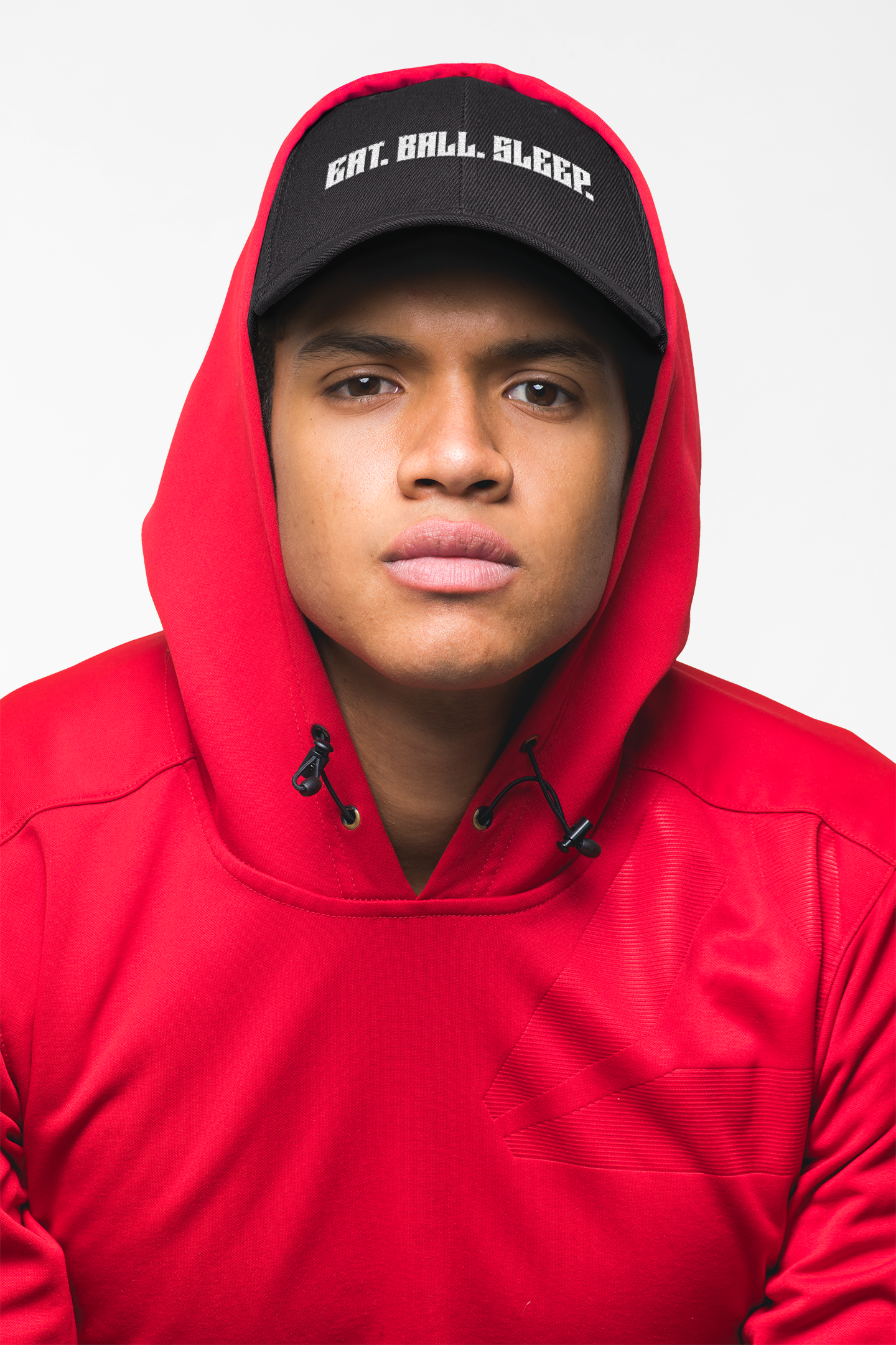  "Eat. Ball. Sleep." Basketball Dad Cap — Embroidered Casual Baseball Hat product thumbnail image