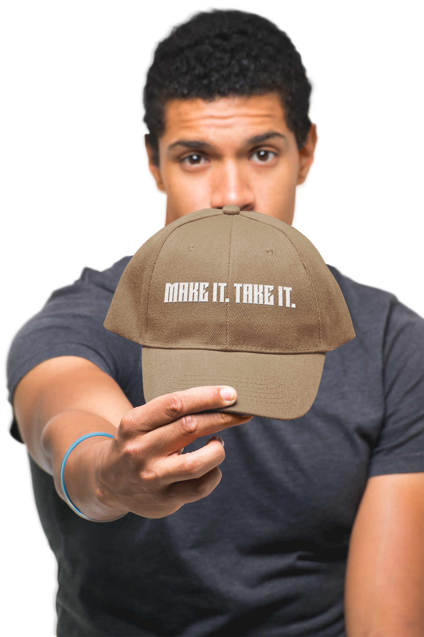 “Make It. Take It.” Basketball Dad Cap — Embroidered Classic Baseball Hat — Embroidered Casual Hat Streetwear product thumbnail image “Make It. Take It.” Basketball Dad Cap — Embroidered Classic Baseball Hat — Embroidered Casual Hat Streetwear product thumbnail image