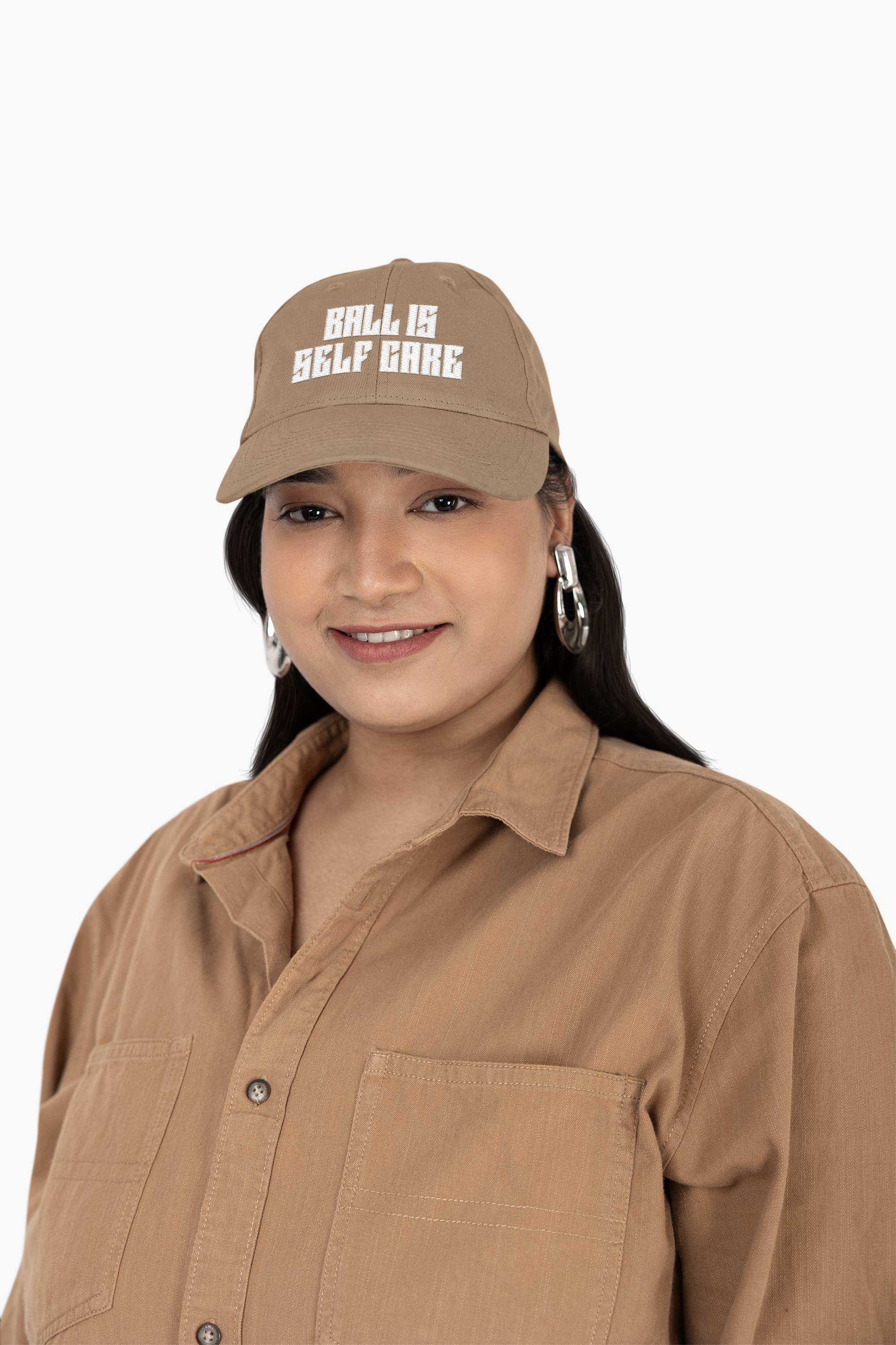  "Ball Is Self Care" Dad Cap —Embroidered Baseball Hat — Baseball Hat for Basketball Players &amp; Fans product thumbnail image