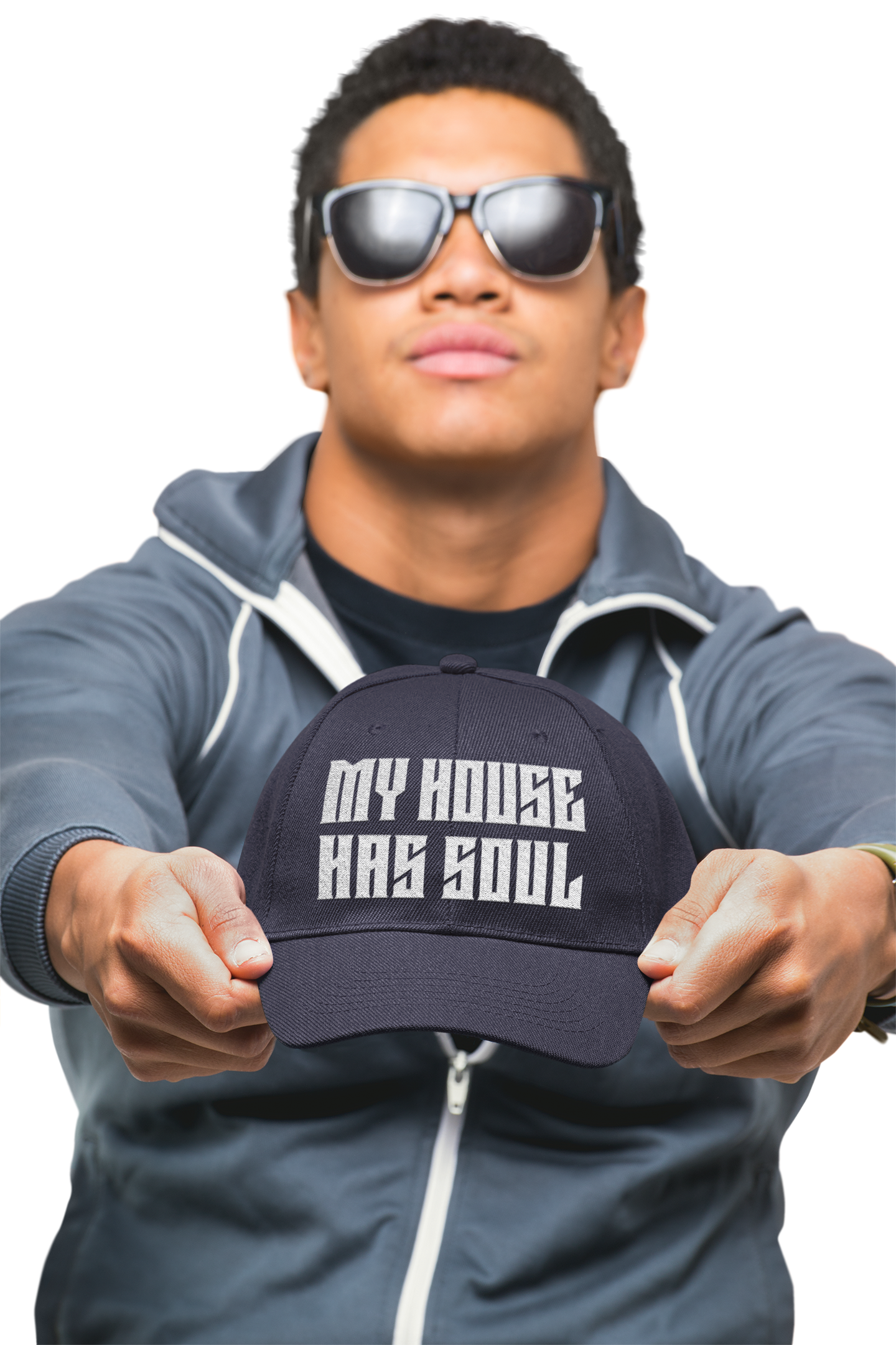  "My House Has Soul" Dad Cap — Vintage Soul House Music Dad Cap — Embroidered Baseball Hat