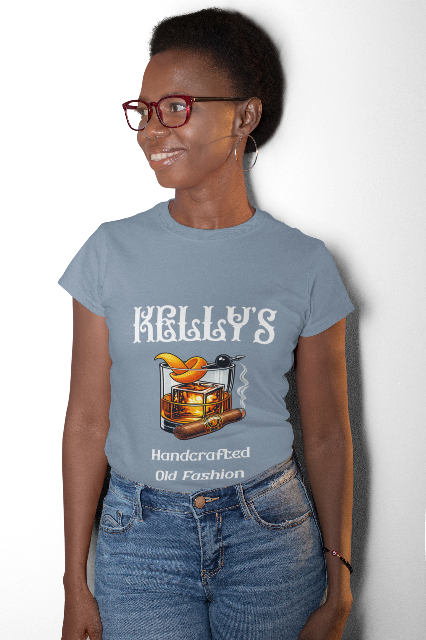 Old Fashioned Cocktail T-Shirt — "Kelly's Handcrafted Old Fashion" Comfort Colors Unisex Bar Tee product thumbnail image Old Fashioned Cocktail T-Shirt — "Kelly's Handcrafted Old Fashion" Comfort Colors Unisex Bar Tee product thumbnail image
